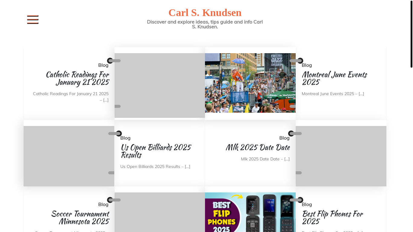 website screenshot of https://carlknudsens.pages.dev/