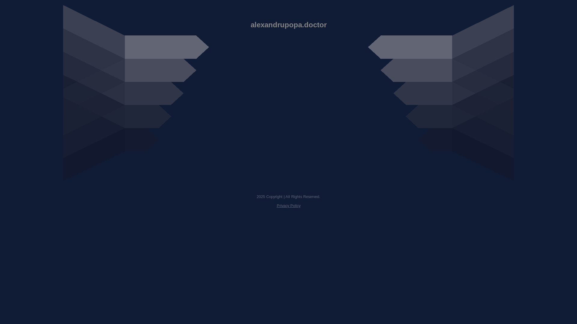 website screenshot of https://alexandrupopa.doctor/