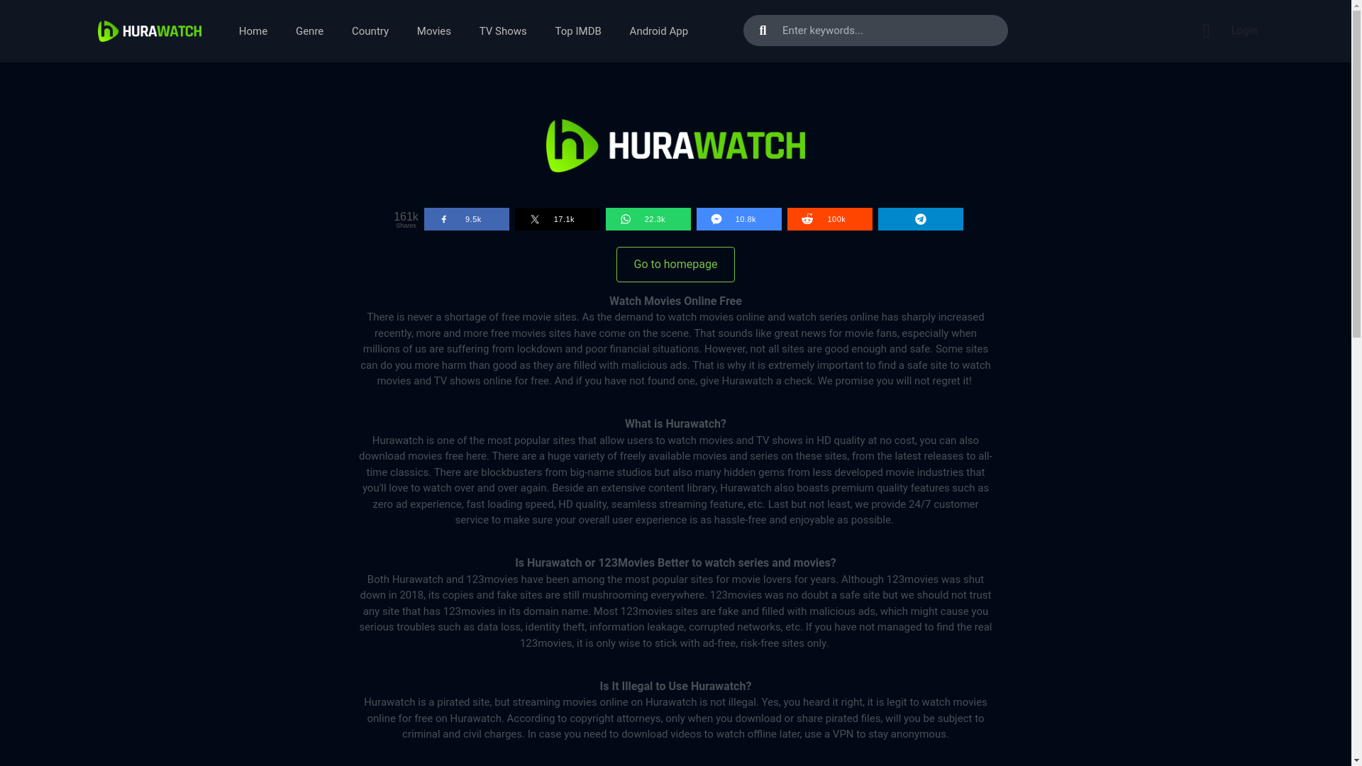 website screenshot of https://hurawatchz.to/
