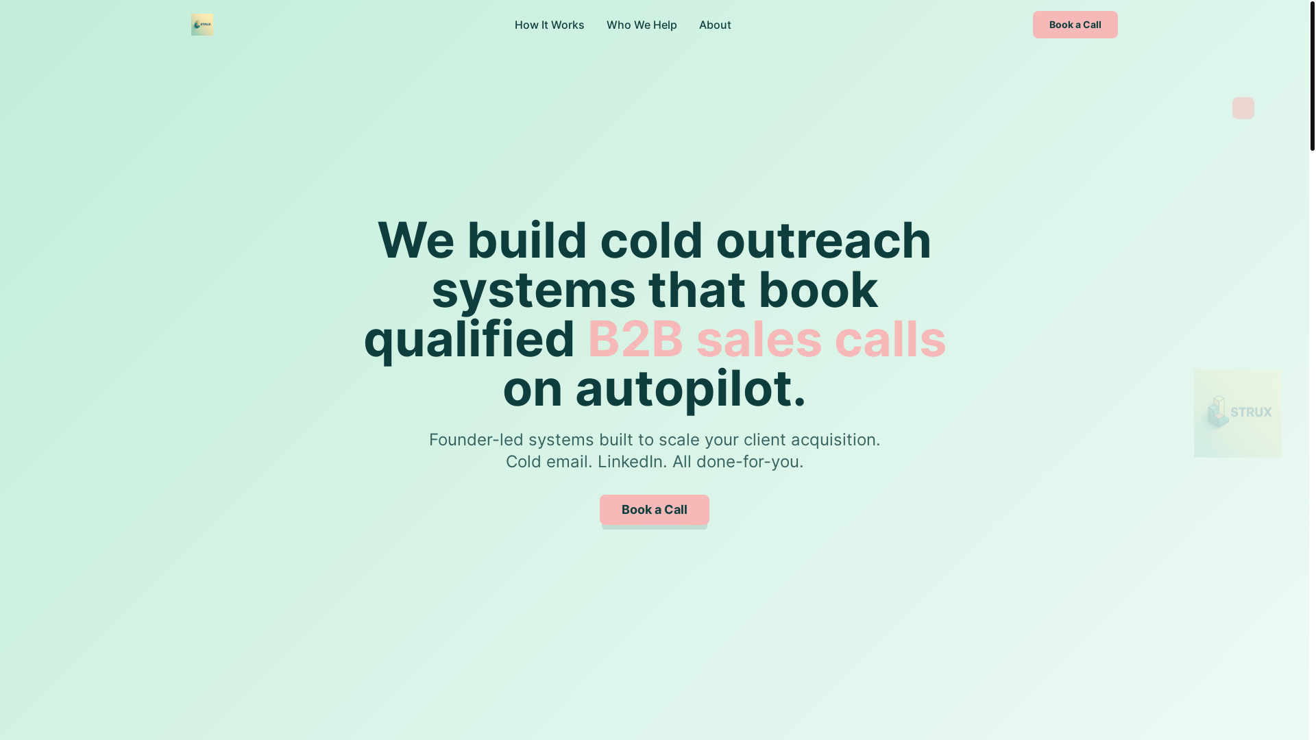 website screenshot of https://struxsignal.com