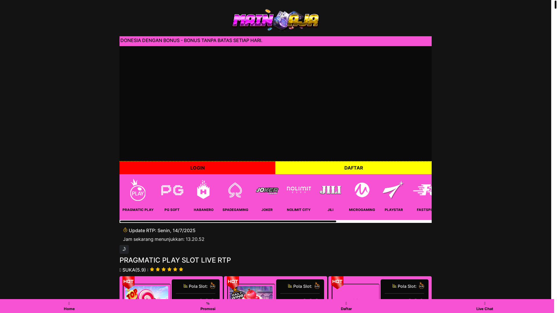 website screenshot of https://rtpcrmteamjaminanjackpot.pages.dev/