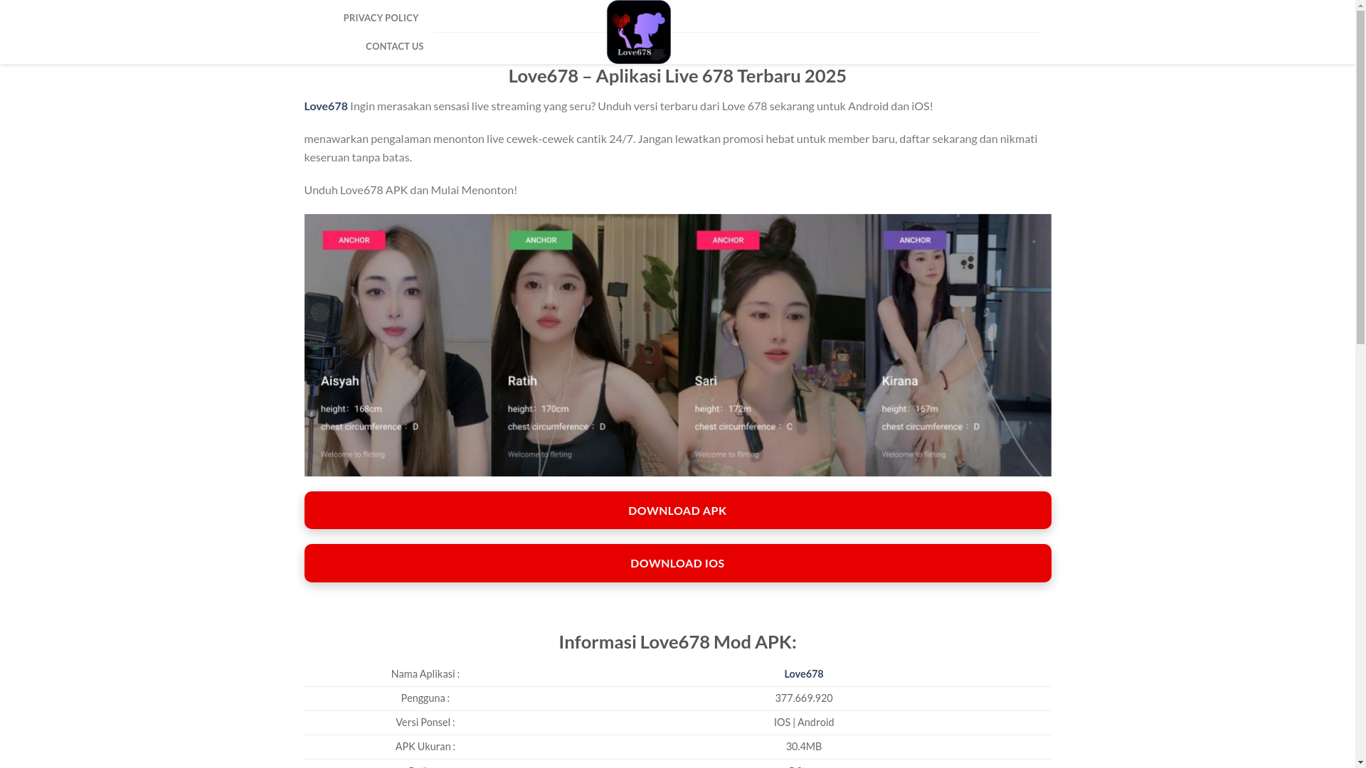 website screenshot of https://b678love.com/