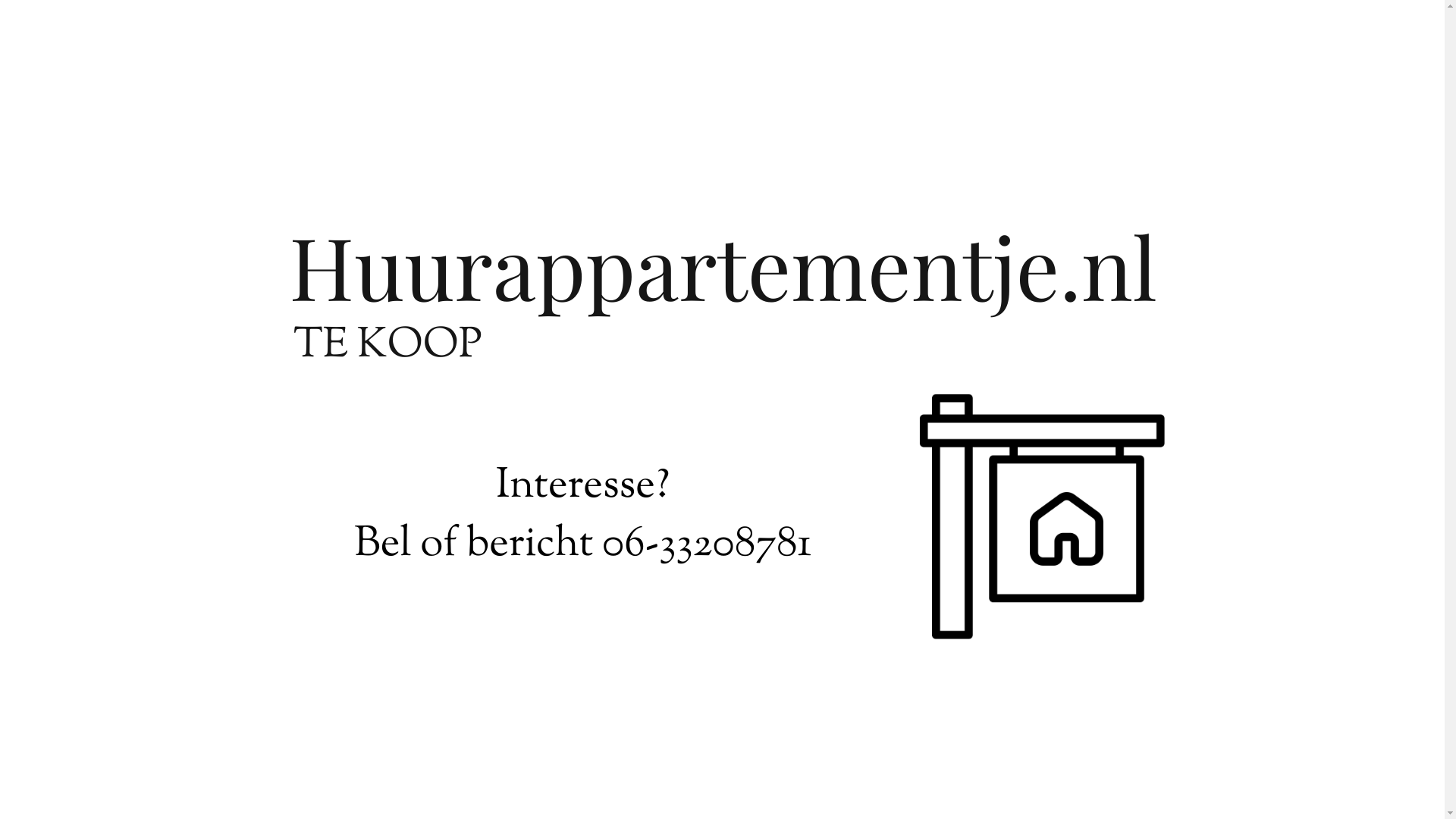 website screenshot of https://huurappartementje.nl/