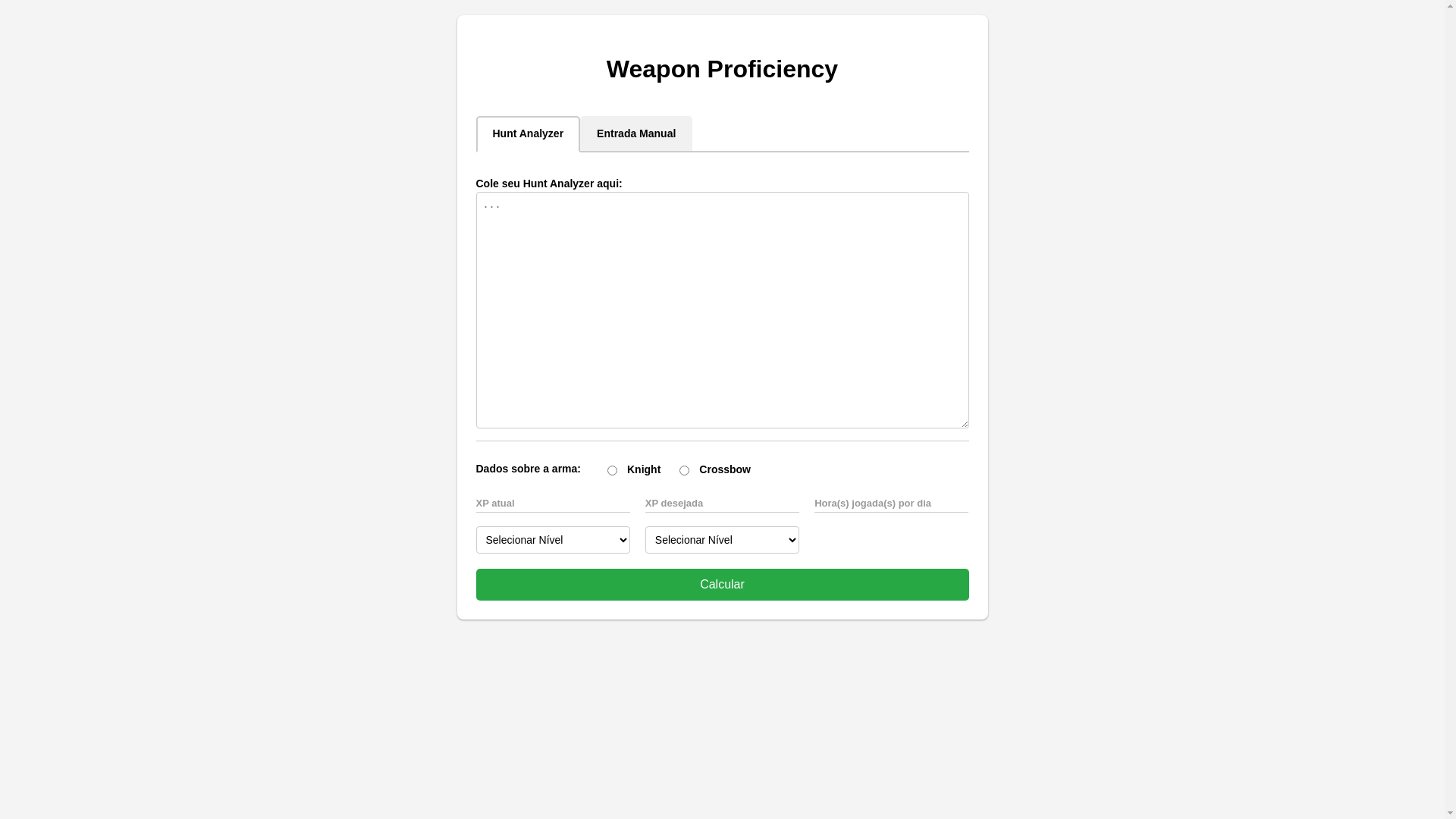 website screenshot of https://weaponproficiency.pages.dev/