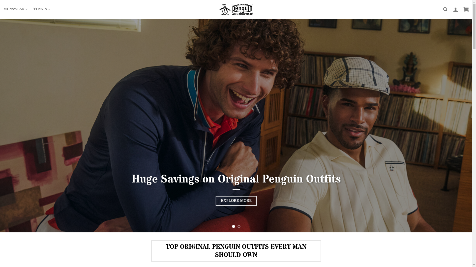 website screenshot of https://originalpenguinco.com/