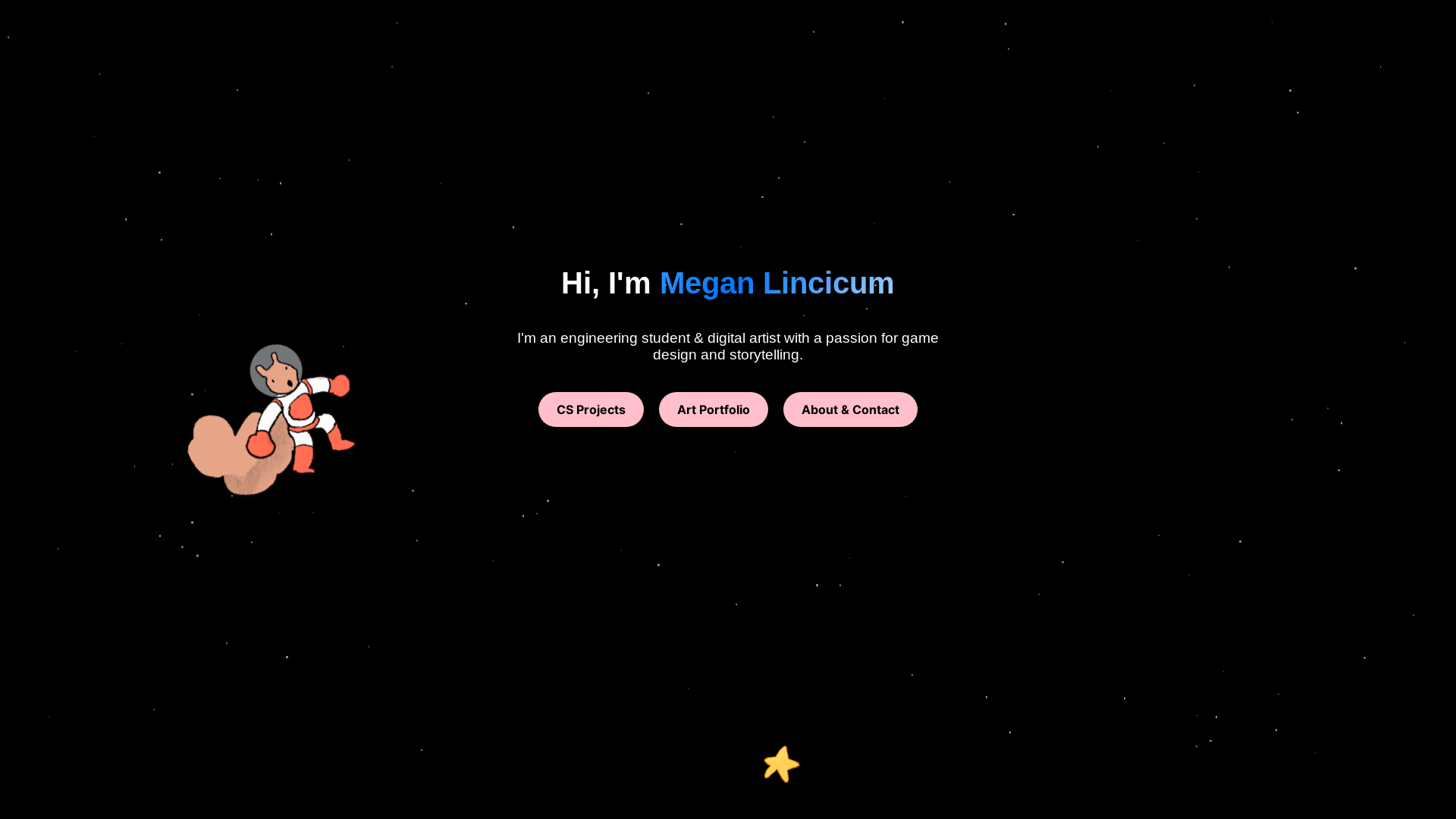 website screenshot of https://meganlincicum.com/