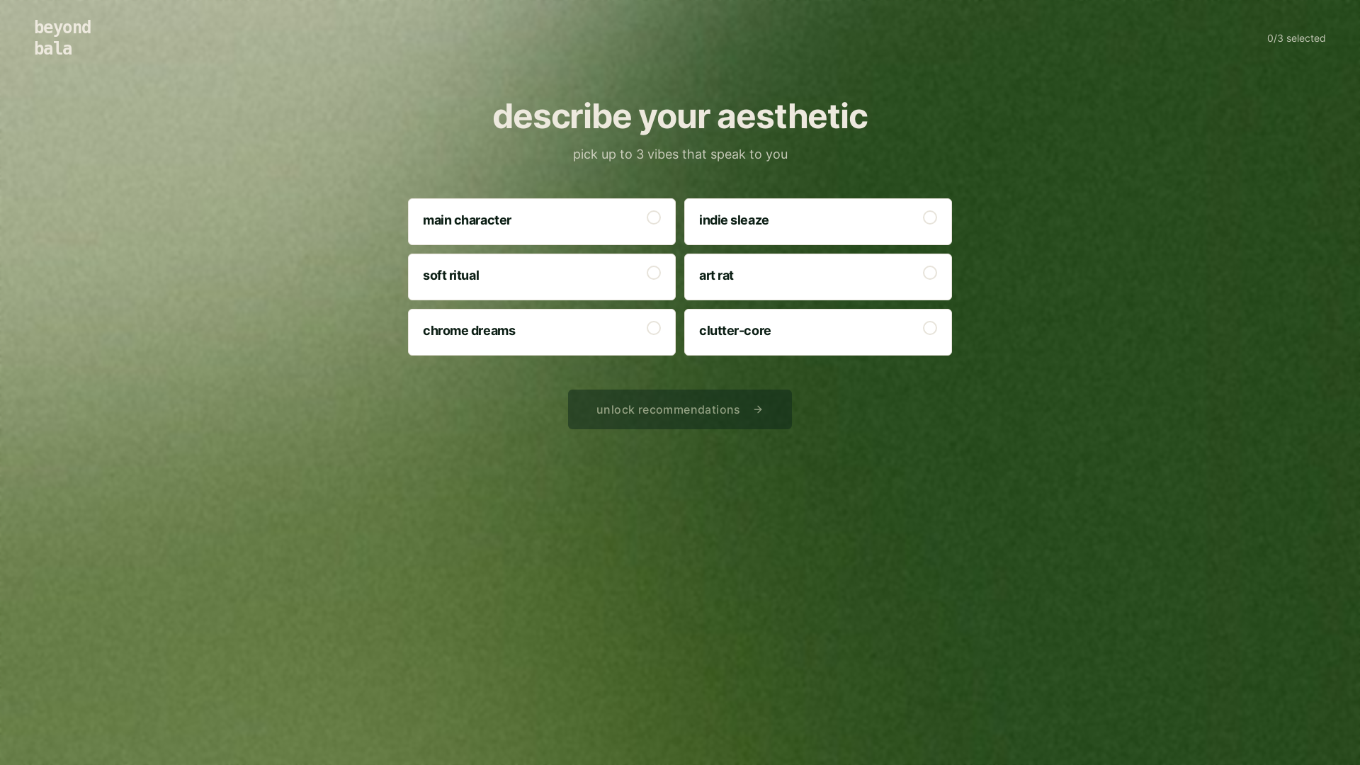 website screenshot of https://beyondbala.com/