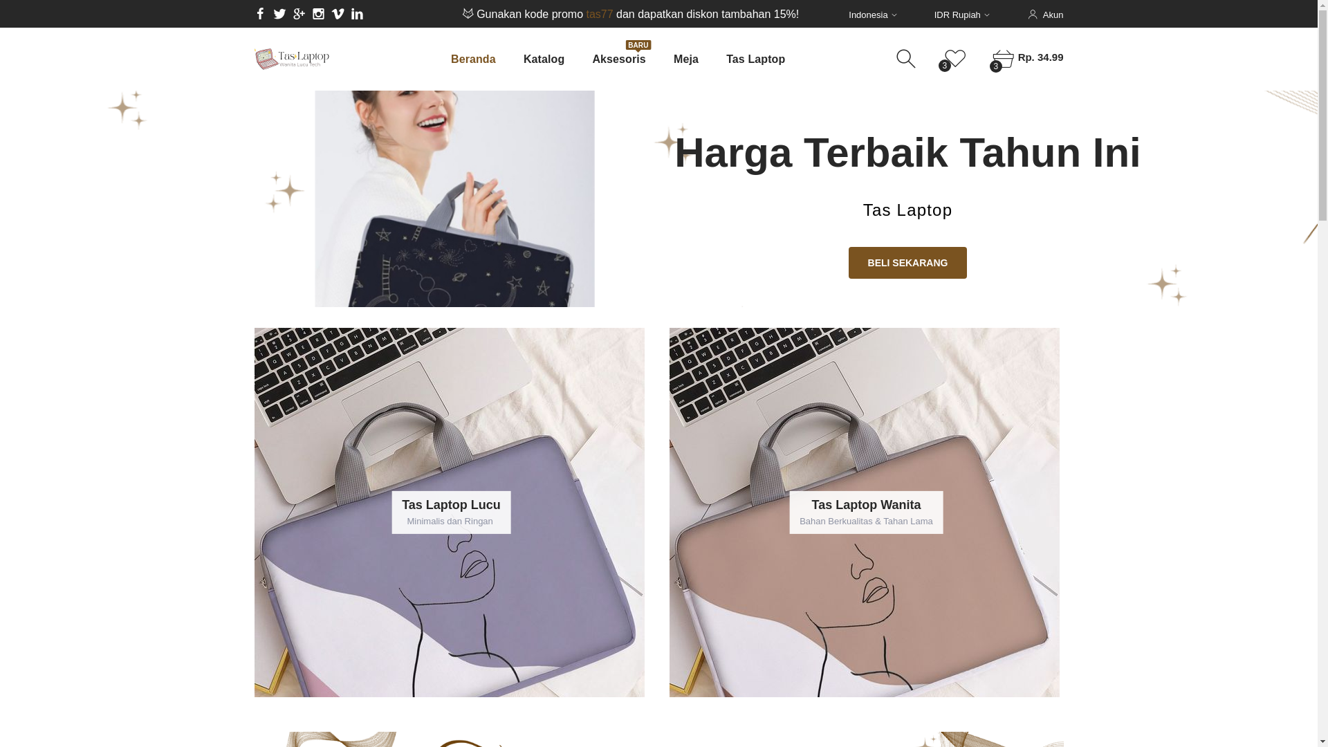 website screenshot of https://taslaptop-wanita.pages.dev/