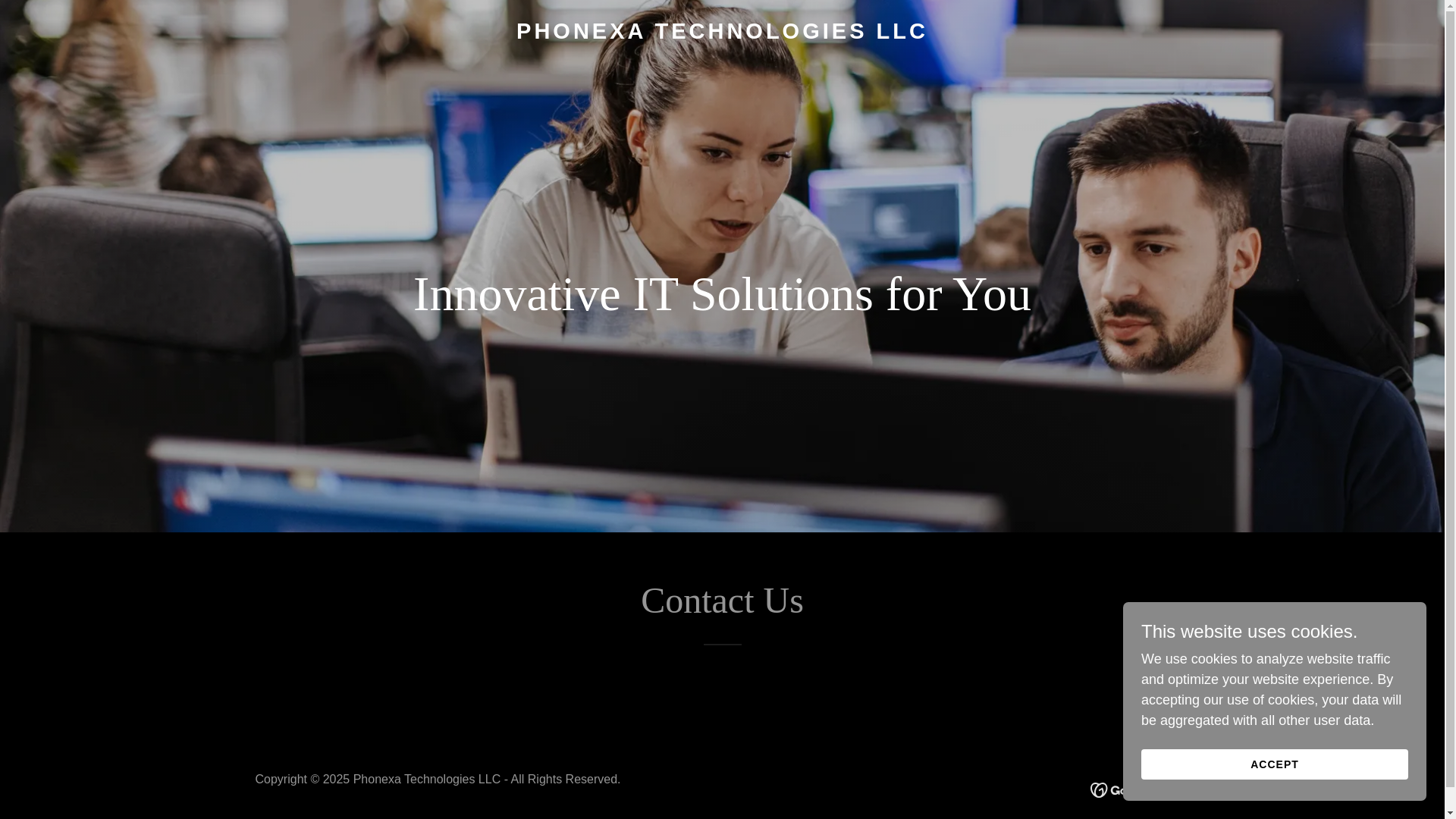 website screenshot of https://phonexatechnologiesllc.com/