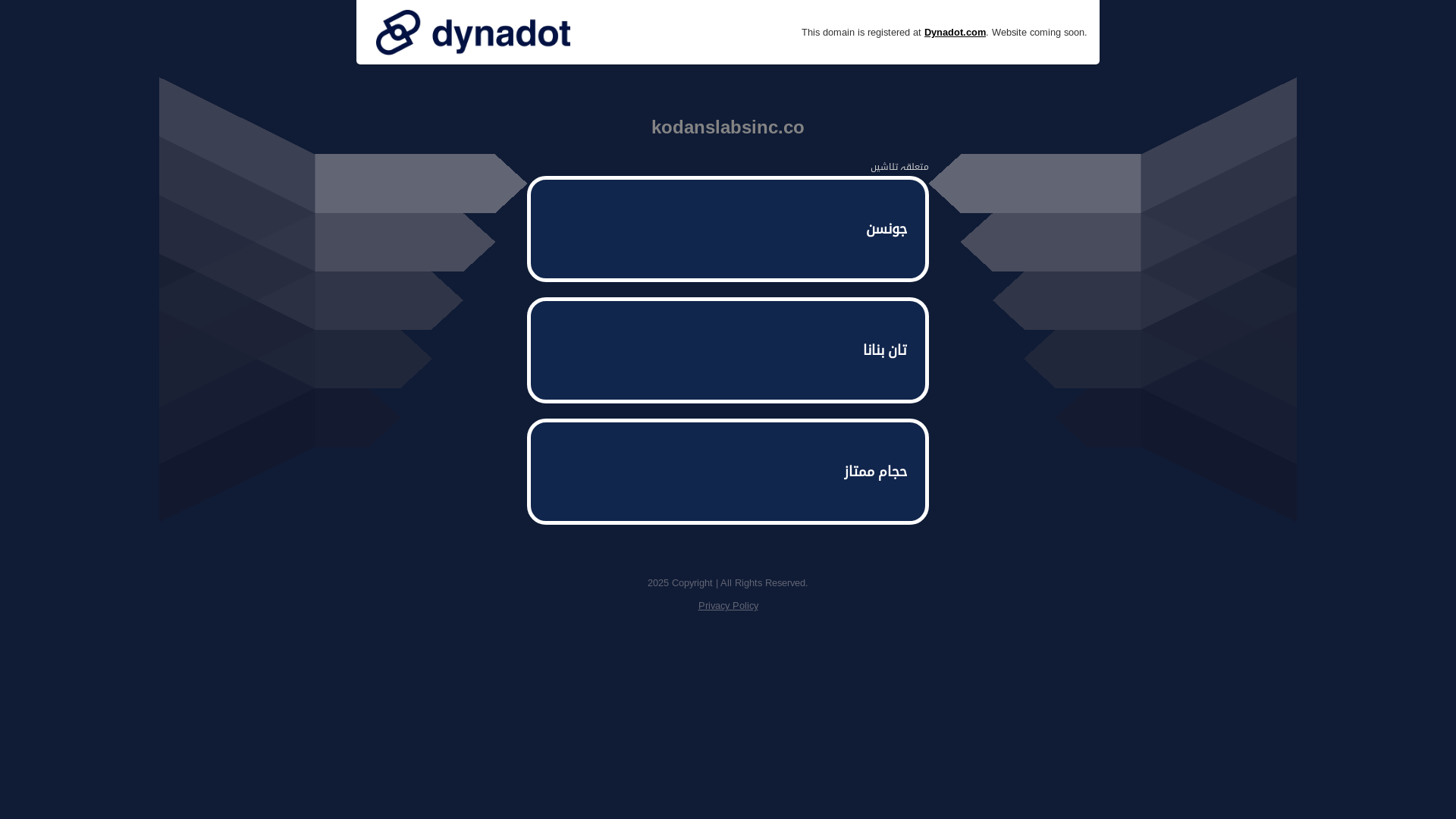 website screenshot of https://kodanslabsinc.co/