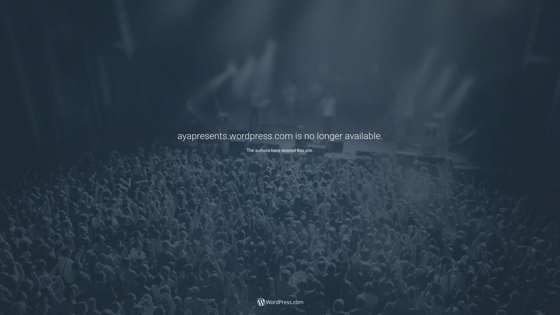 website screenshot of https://ayapresents.com/