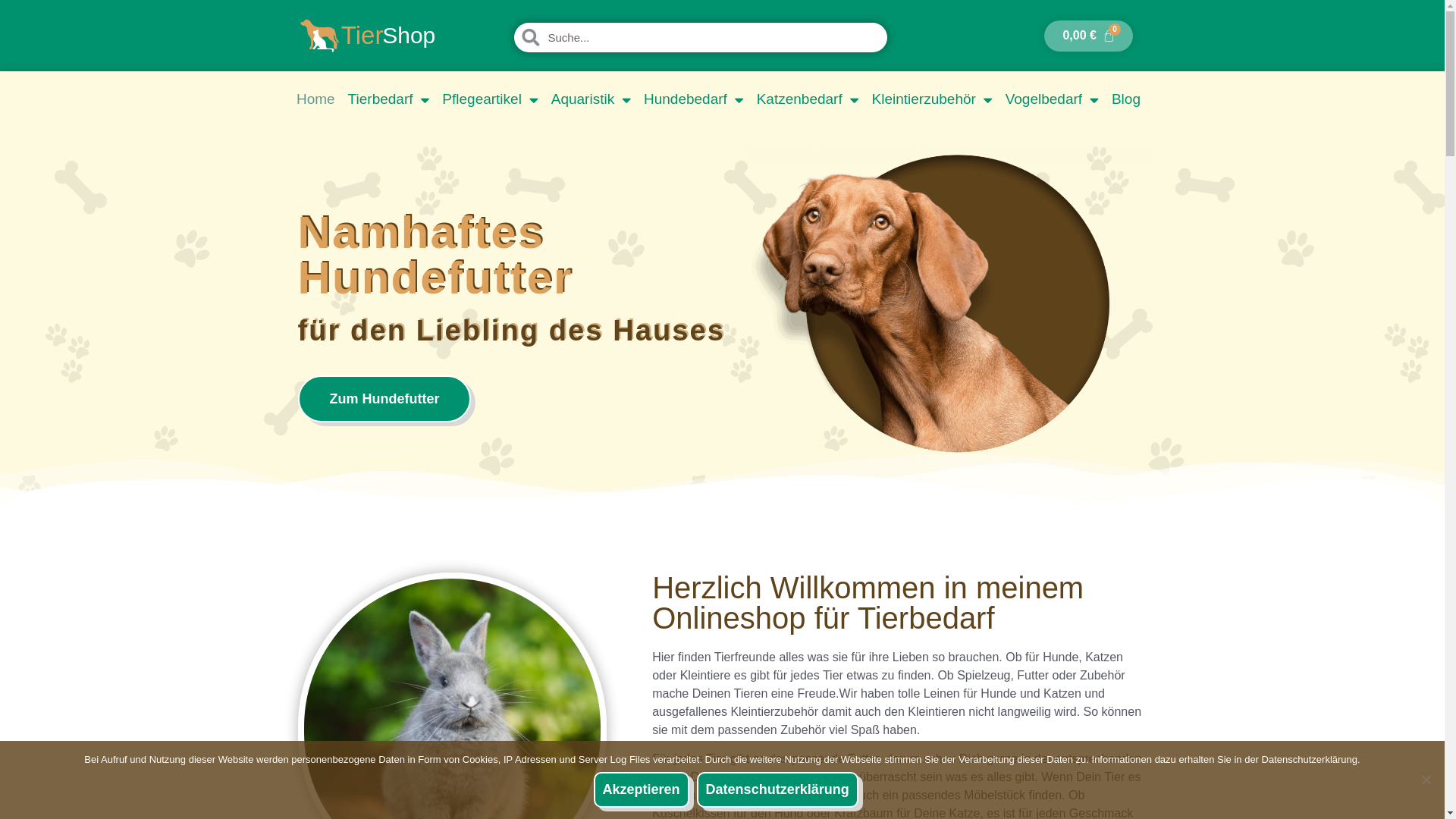 website screenshot of https://vierpfoten-haustierbedarf.com/