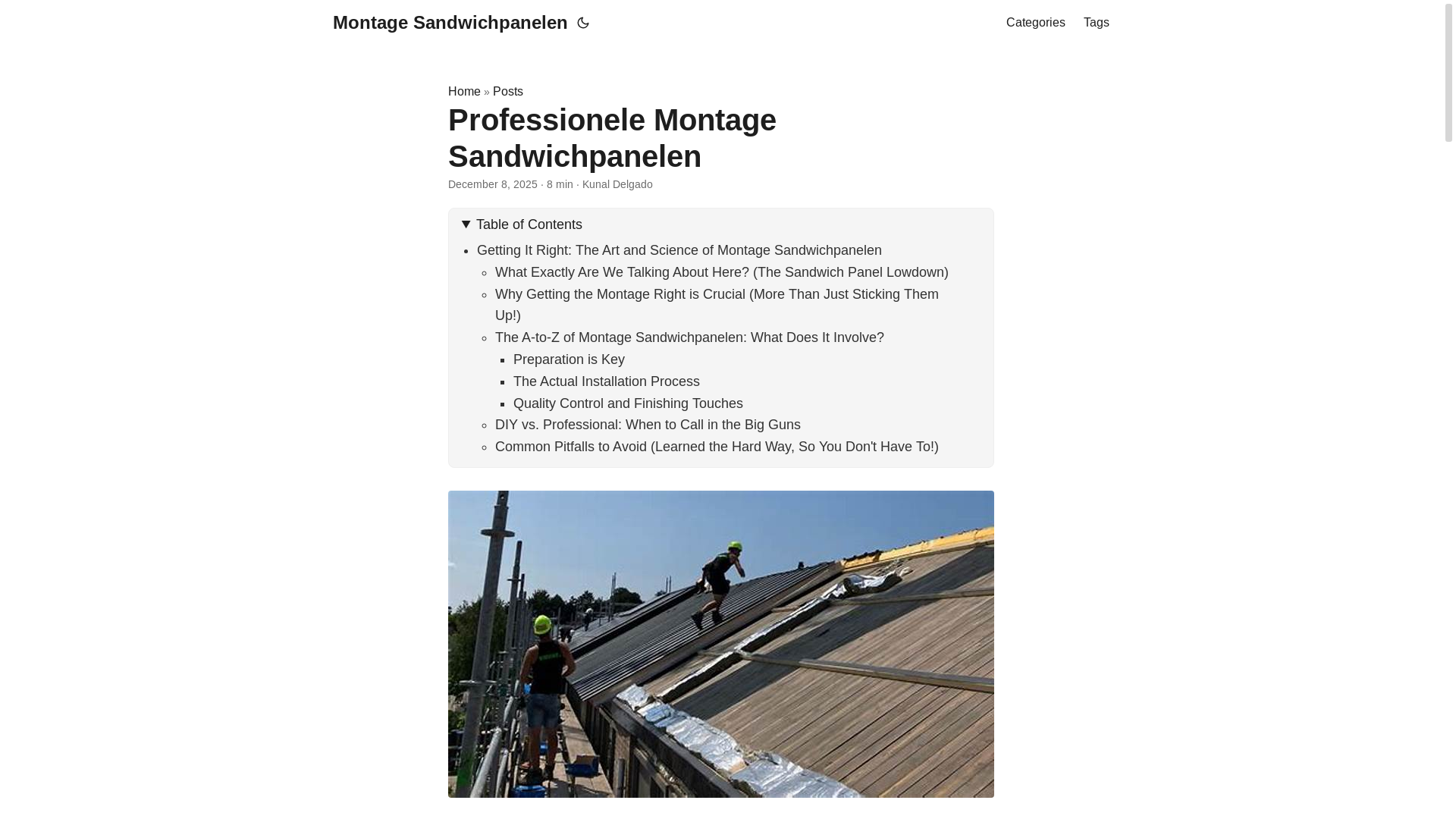 website screenshot of https://montagesandwichpanelen.pages.dev/