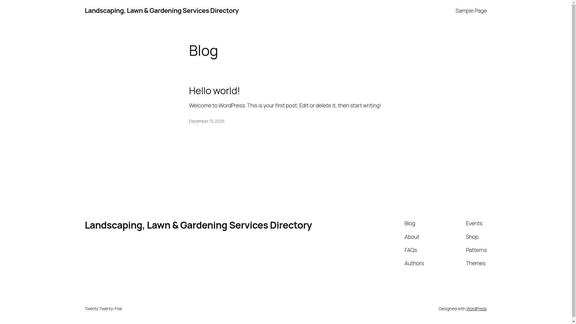 website screenshot of https://landscapinglawngarden.com/