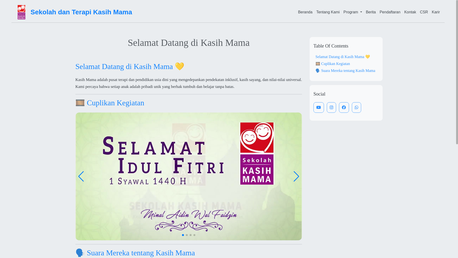 website screenshot of https://kasihmama.sch.id/
