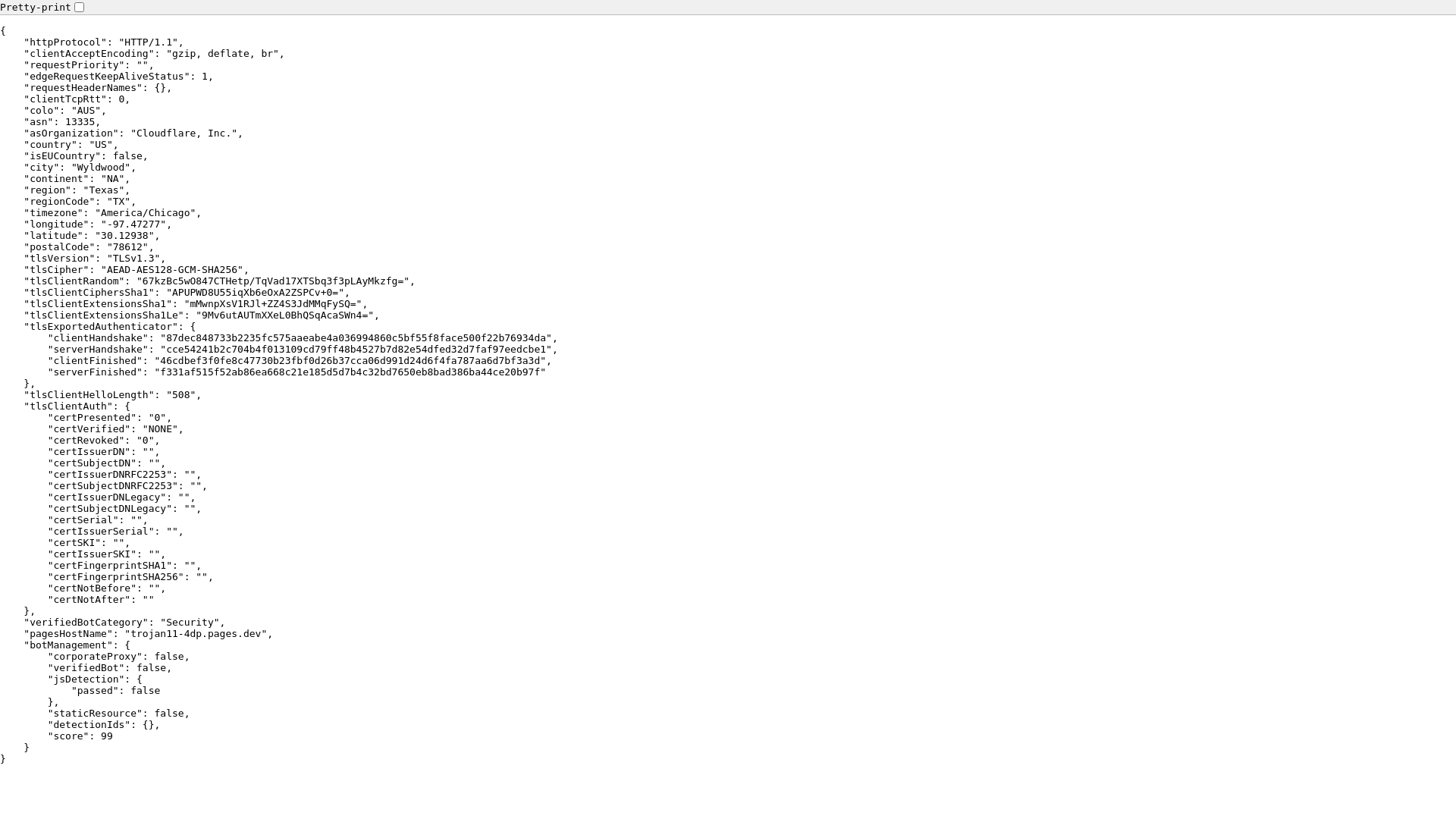 website screenshot of https://trojan11-4dp.pages.dev/