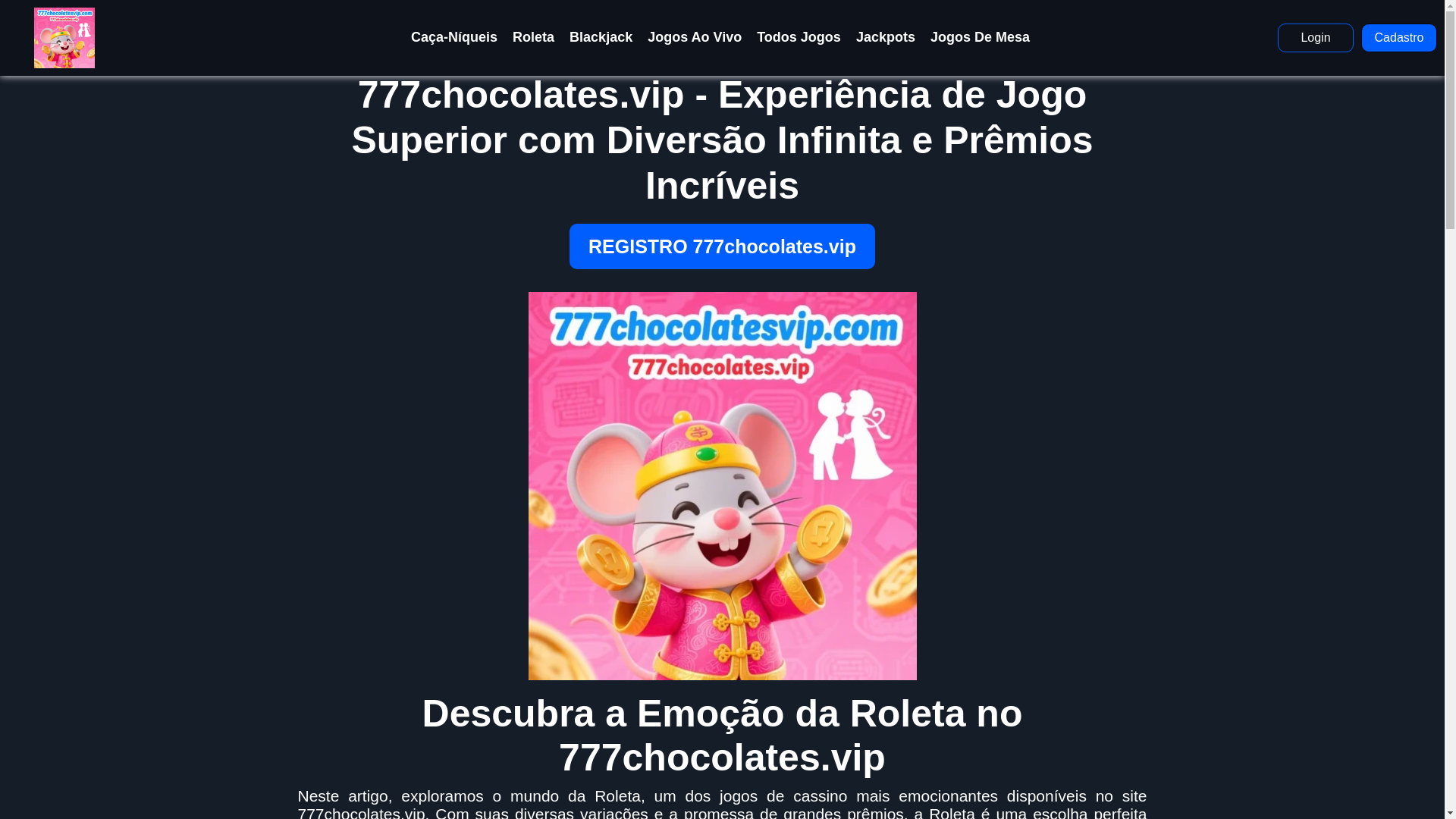 website screenshot of https://777chocolatesvip.com/