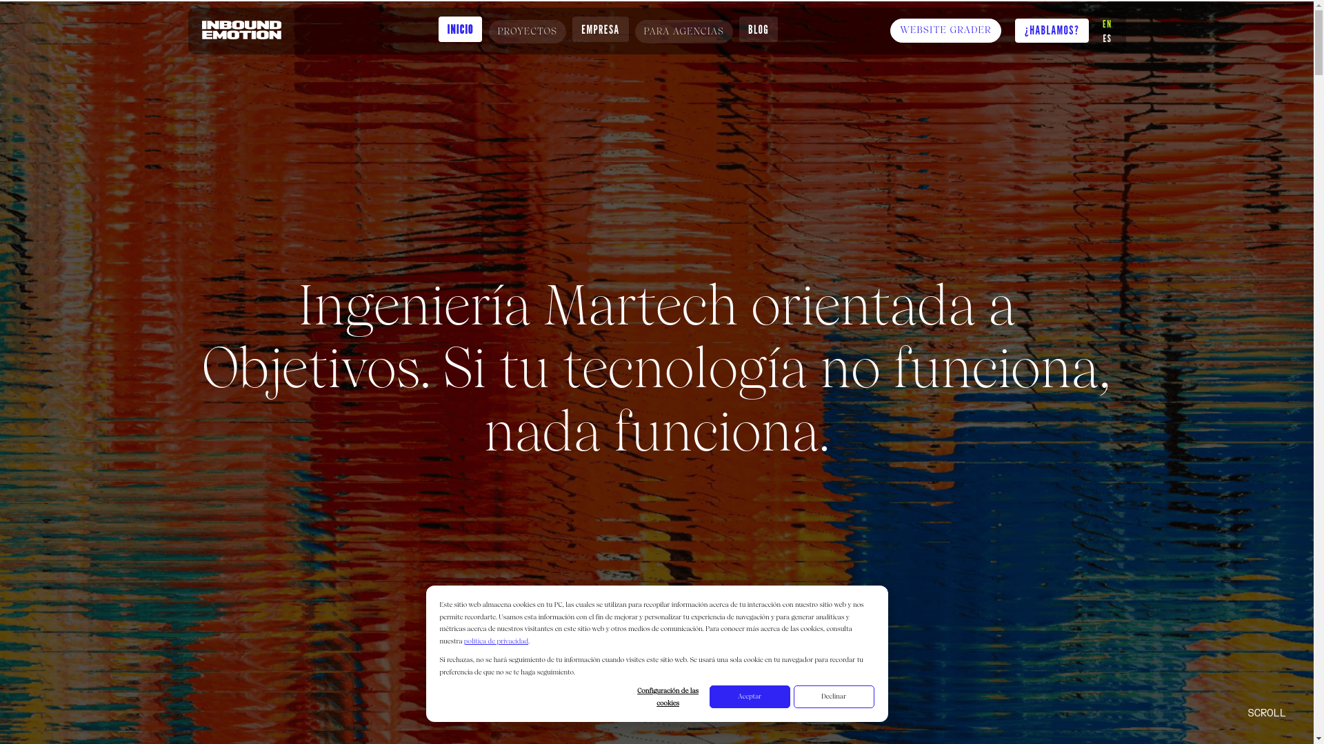 website screenshot of https://inboundemotiontech.com/