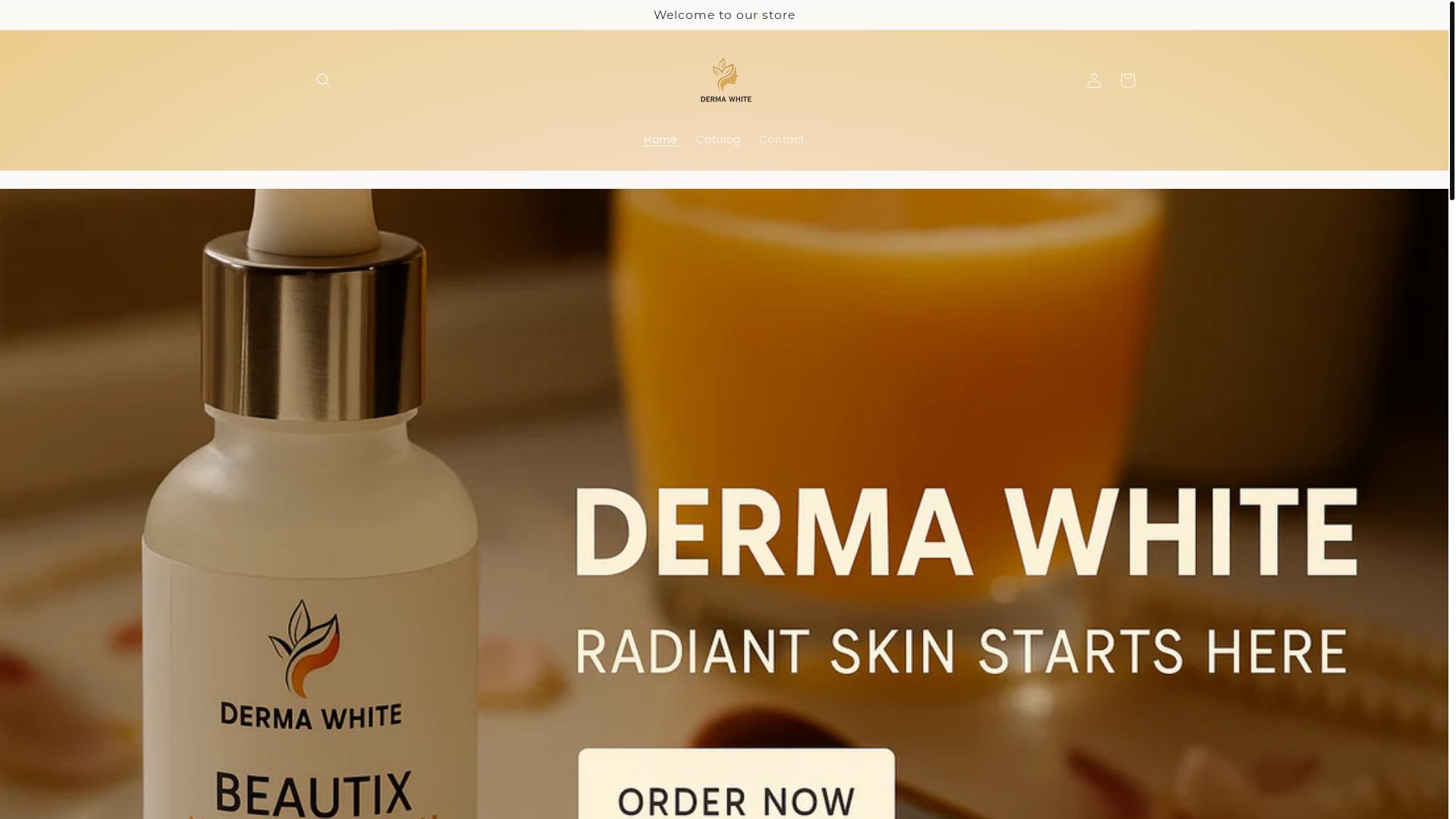 website screenshot of https://dermawhite.store/