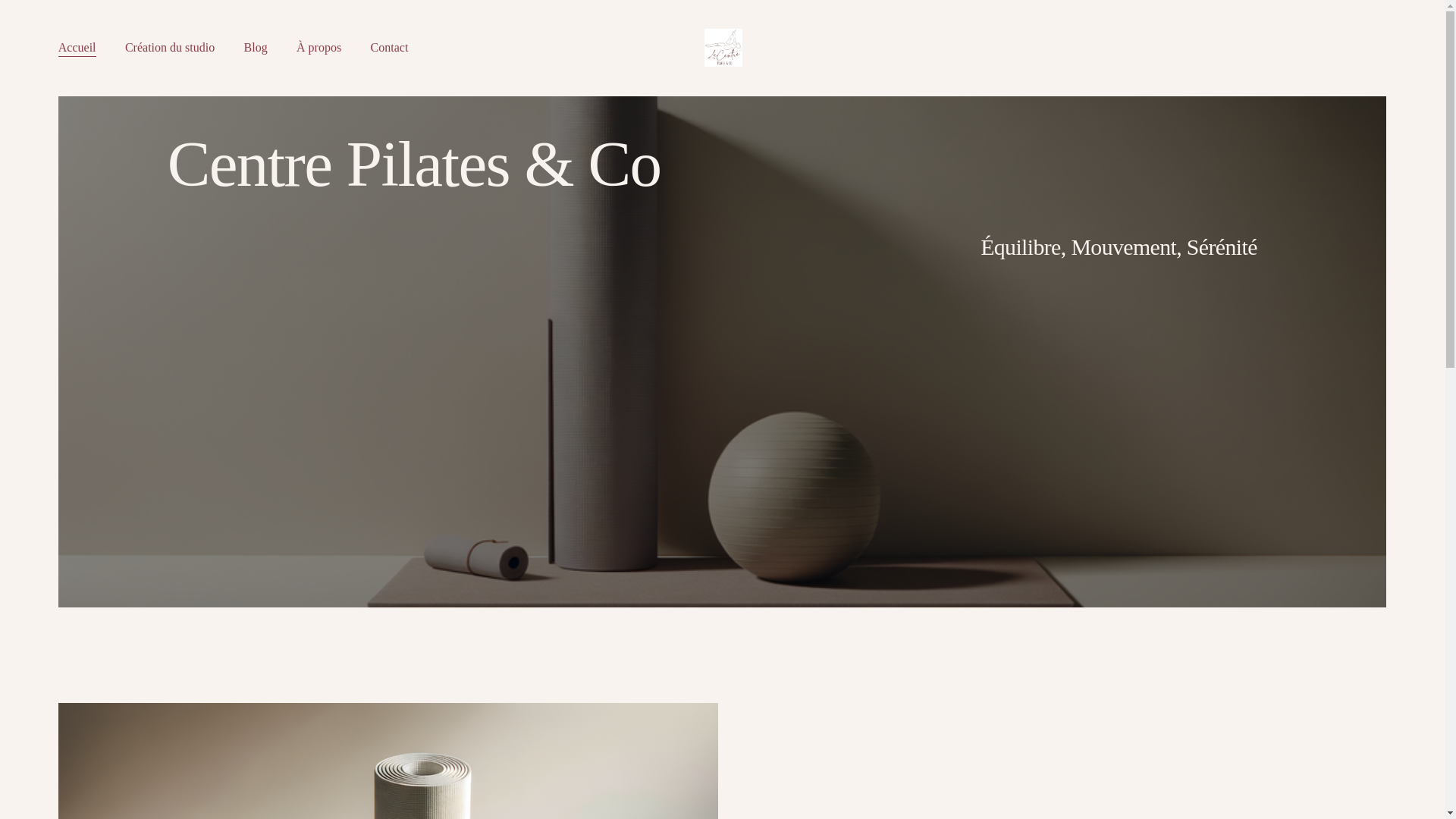 website screenshot of https://centrepilatesco.com/