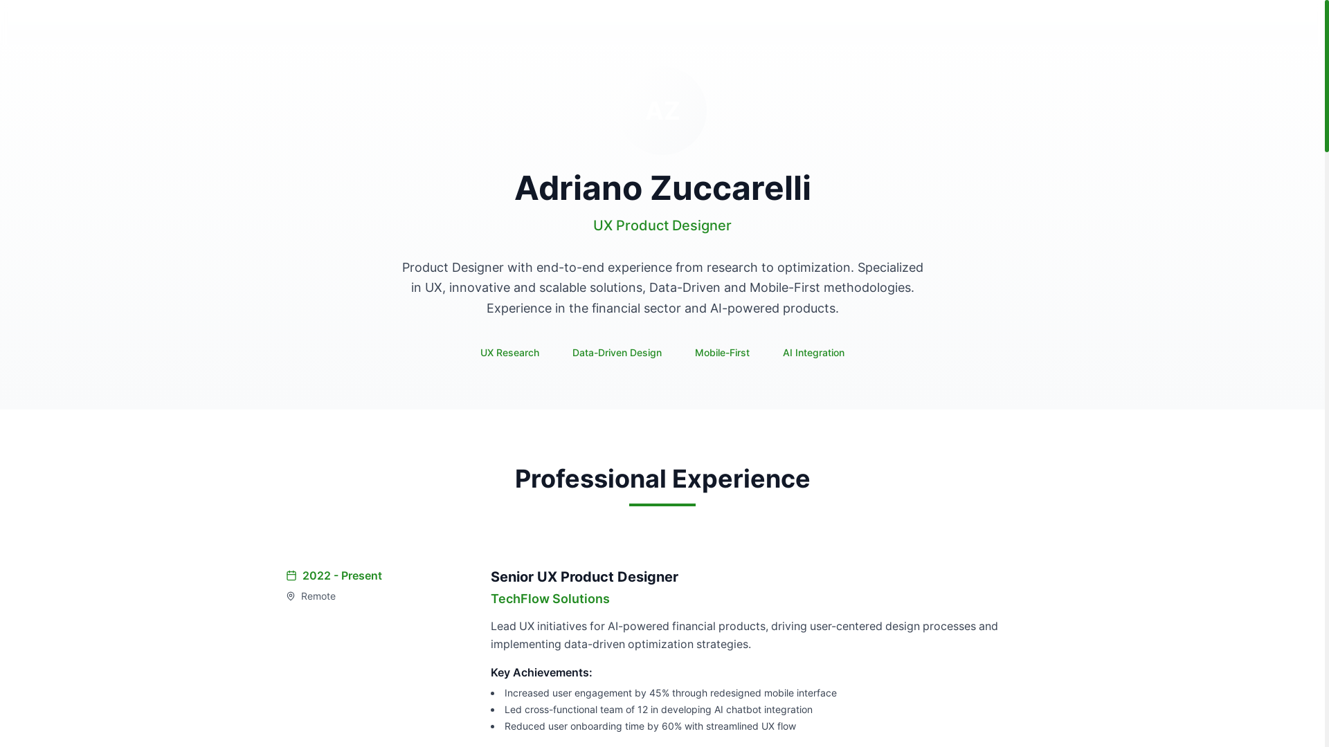 website screenshot of https://adrianozuccarelli.com.ar/
