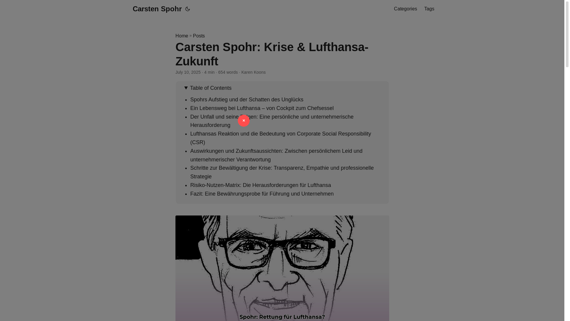 website screenshot of https://carsten-spohr.pages.dev/
