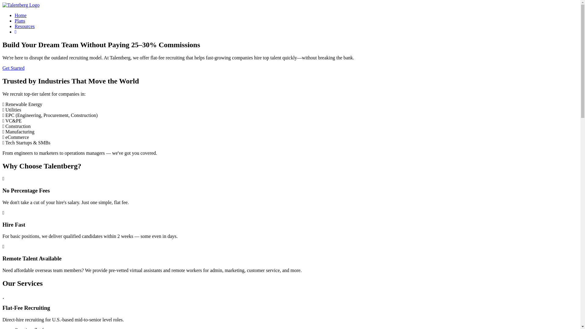 website screenshot of https://talentberg-consulting.pages.dev/