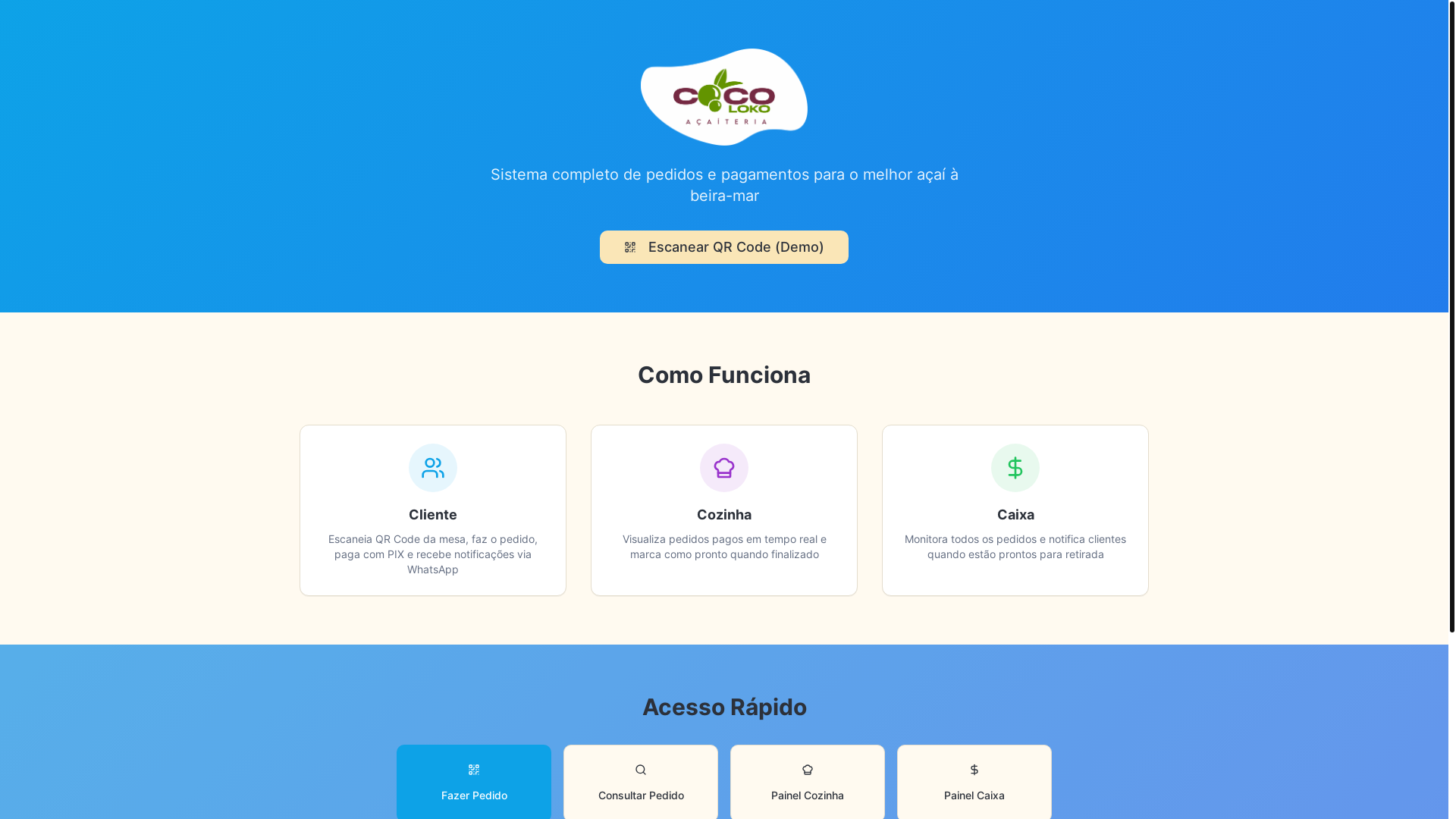 website screenshot of https://coco-loko-acaiteria.pages.dev/