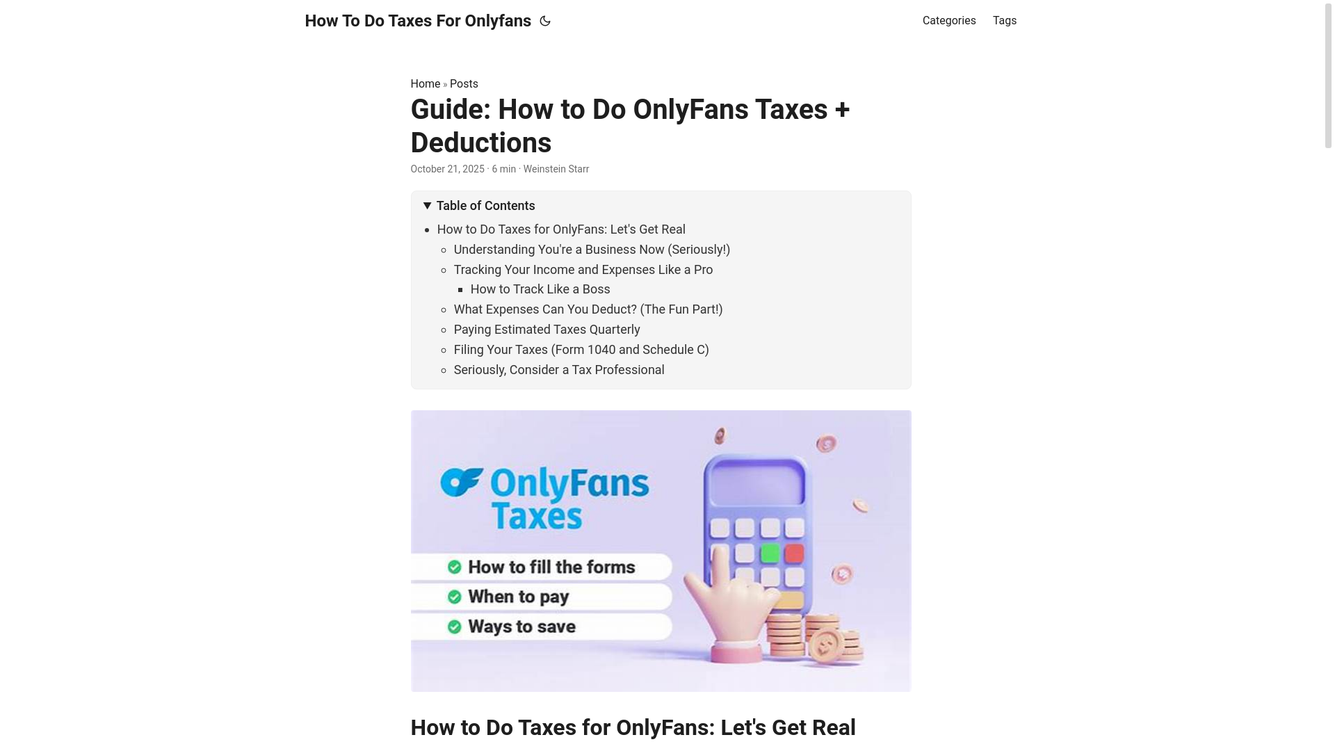 website screenshot of https://how-to-do-taxes-for-onlyfans.pages.dev/