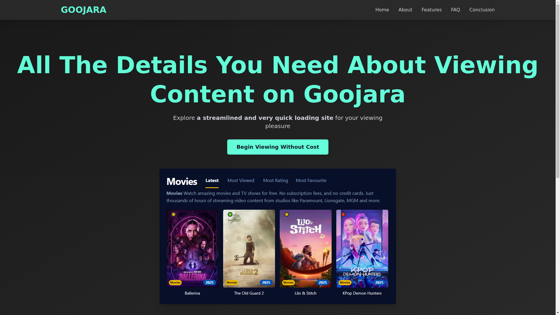 website screenshot of https://goojara-o288.pages.dev/