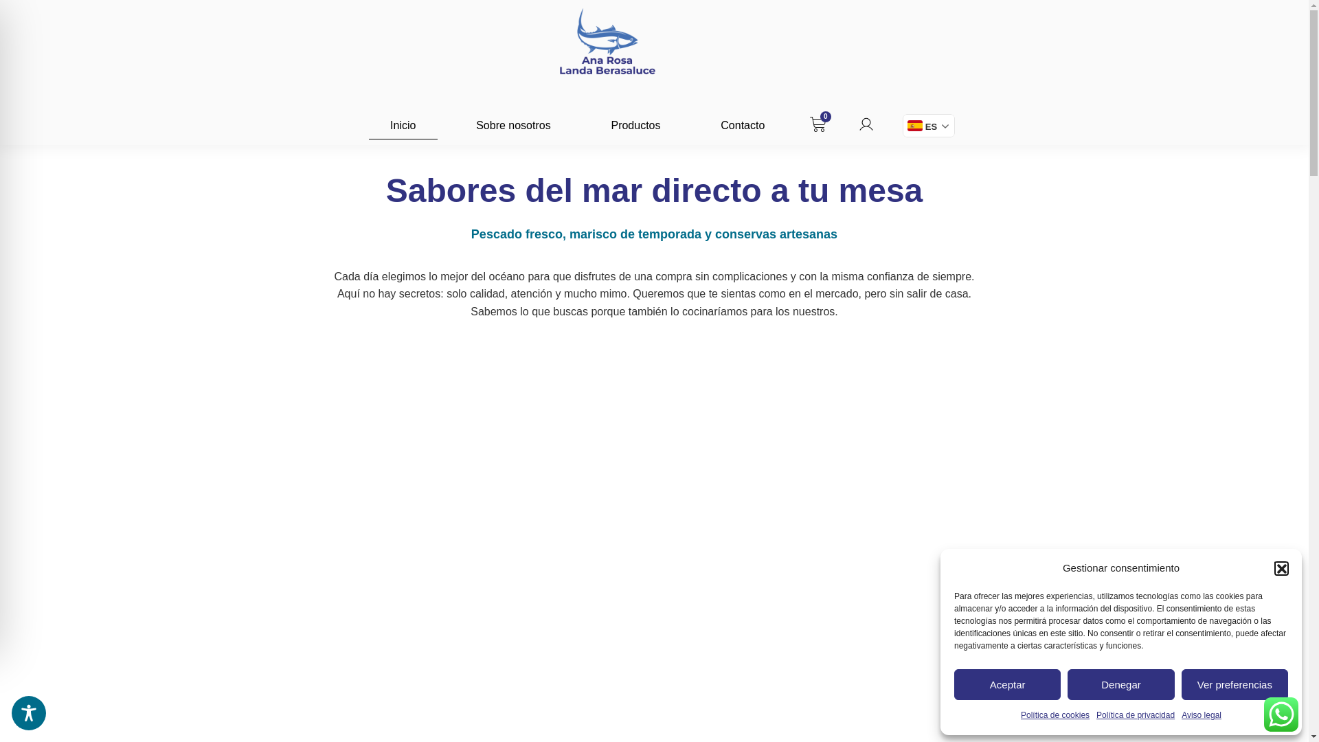 website screenshot of https://anarosalanda.com/