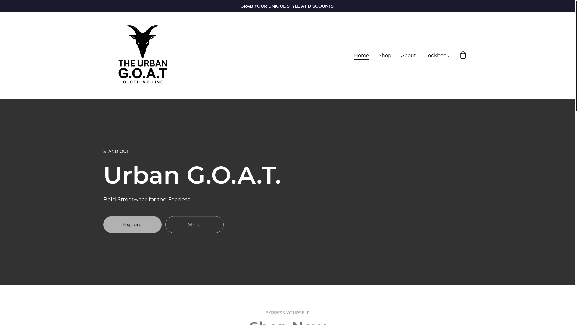 website screenshot of https://theurbangoat.in/