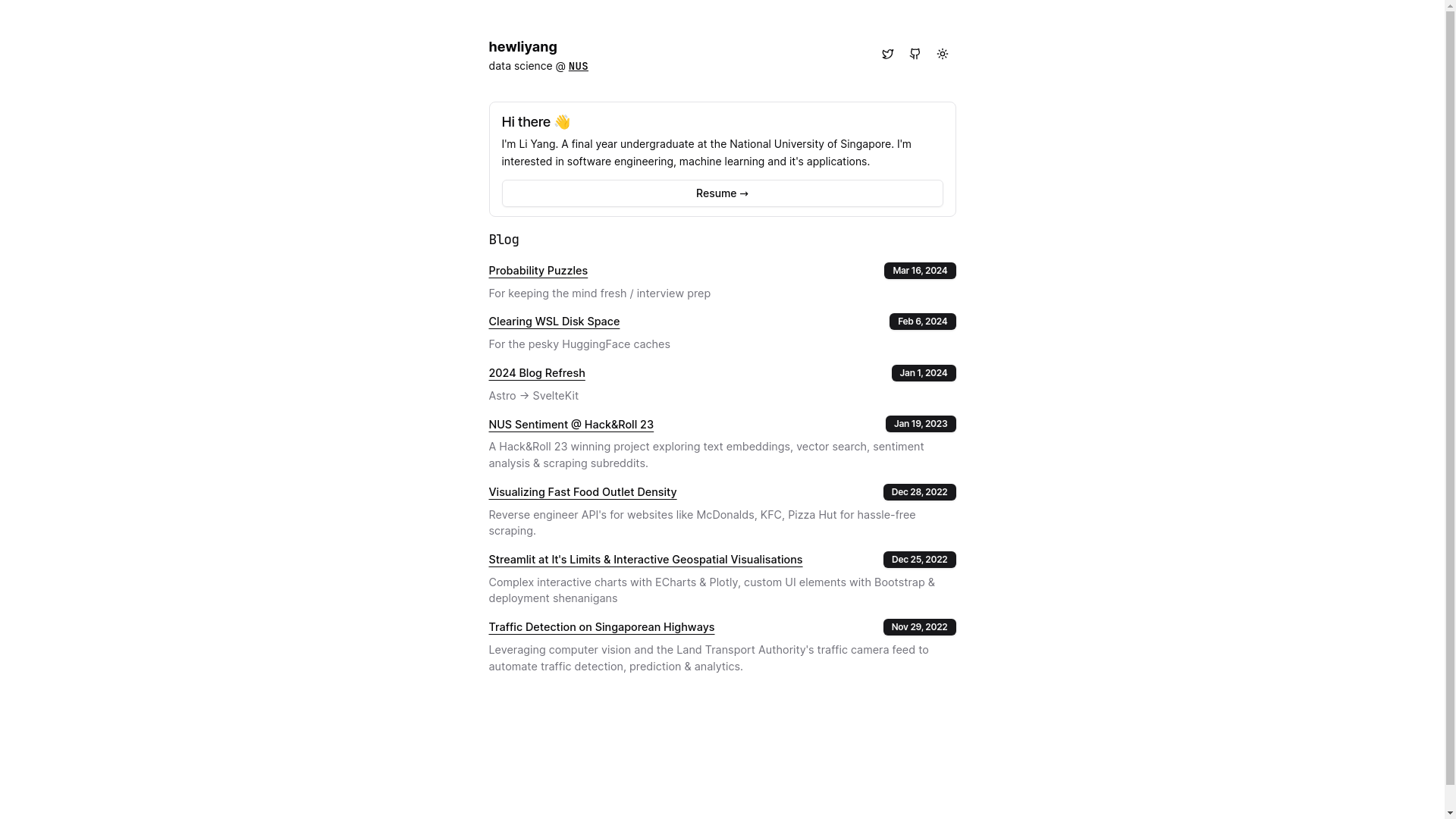 website screenshot of https://hewliyang.pages.dev/
