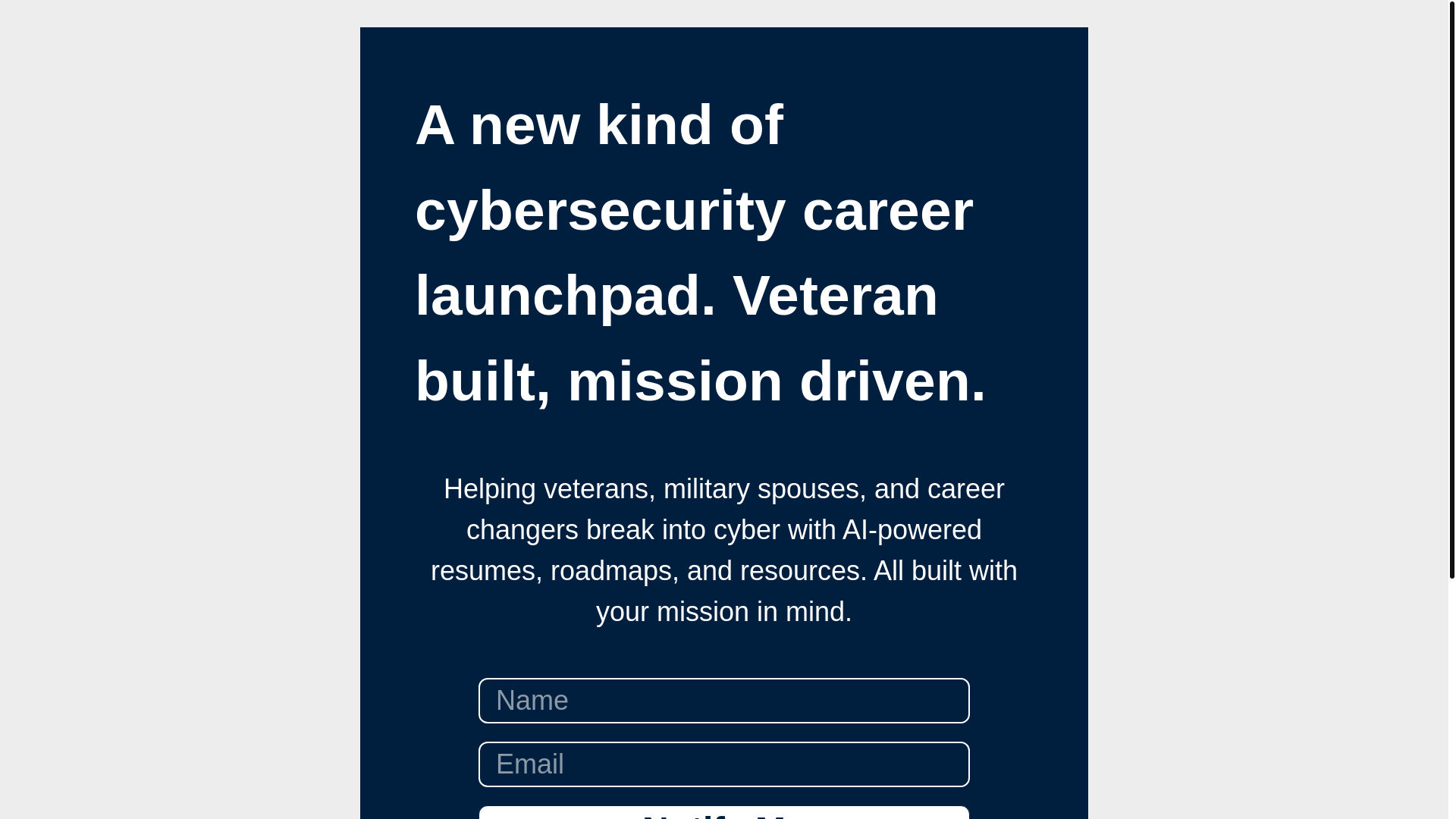 website screenshot of https://cyberwingman.ai/