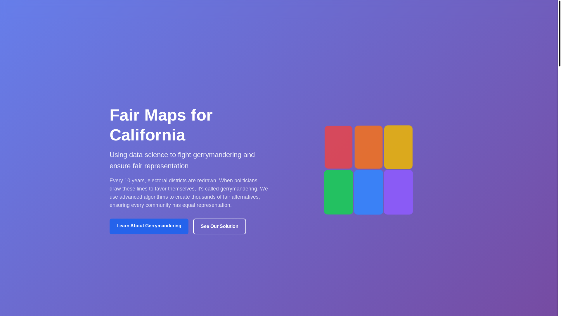 website screenshot of https://fair-maps-for-california-website.pages.dev/