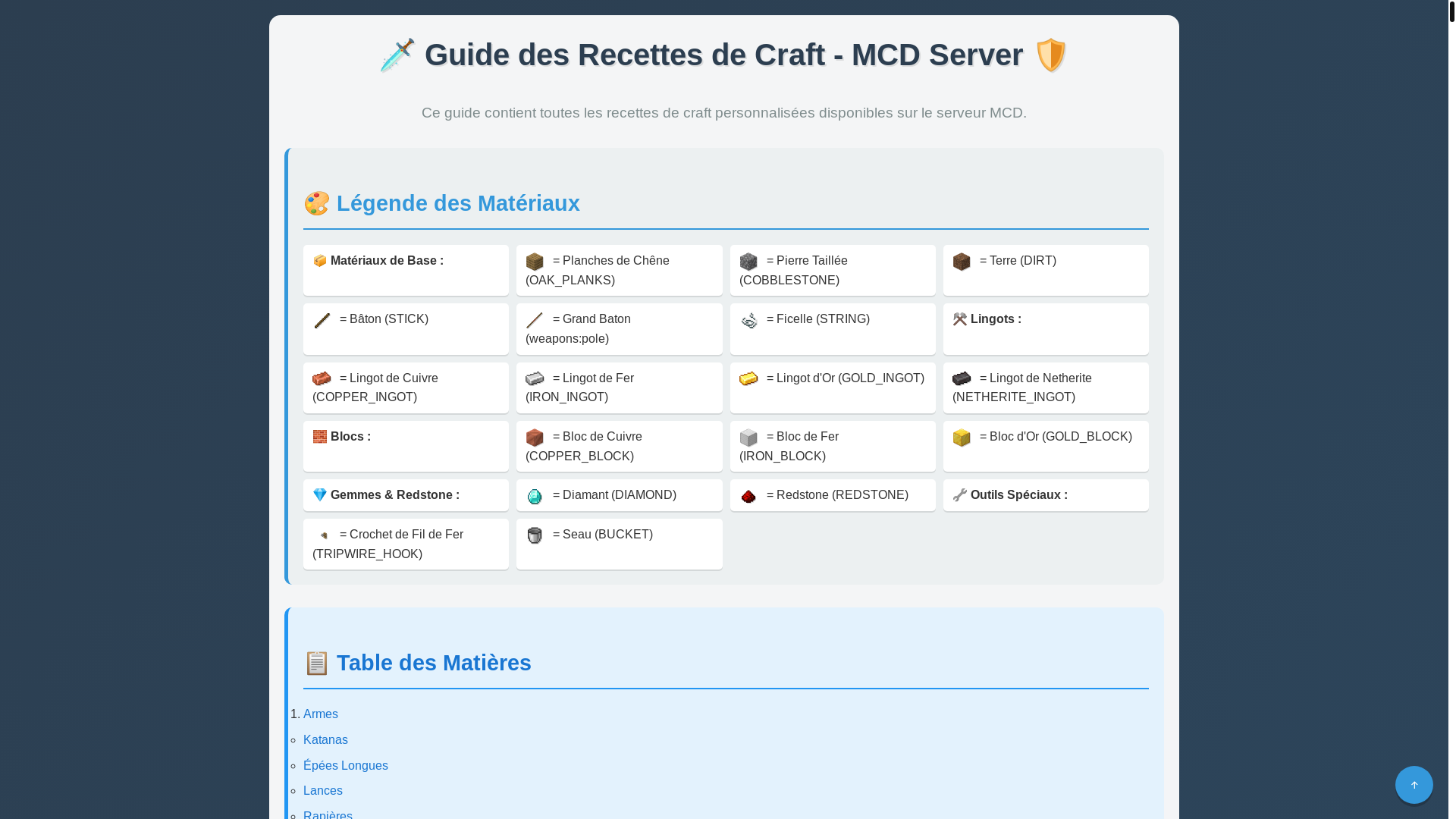 website screenshot of https://sitewebmcserveur.pages.dev/