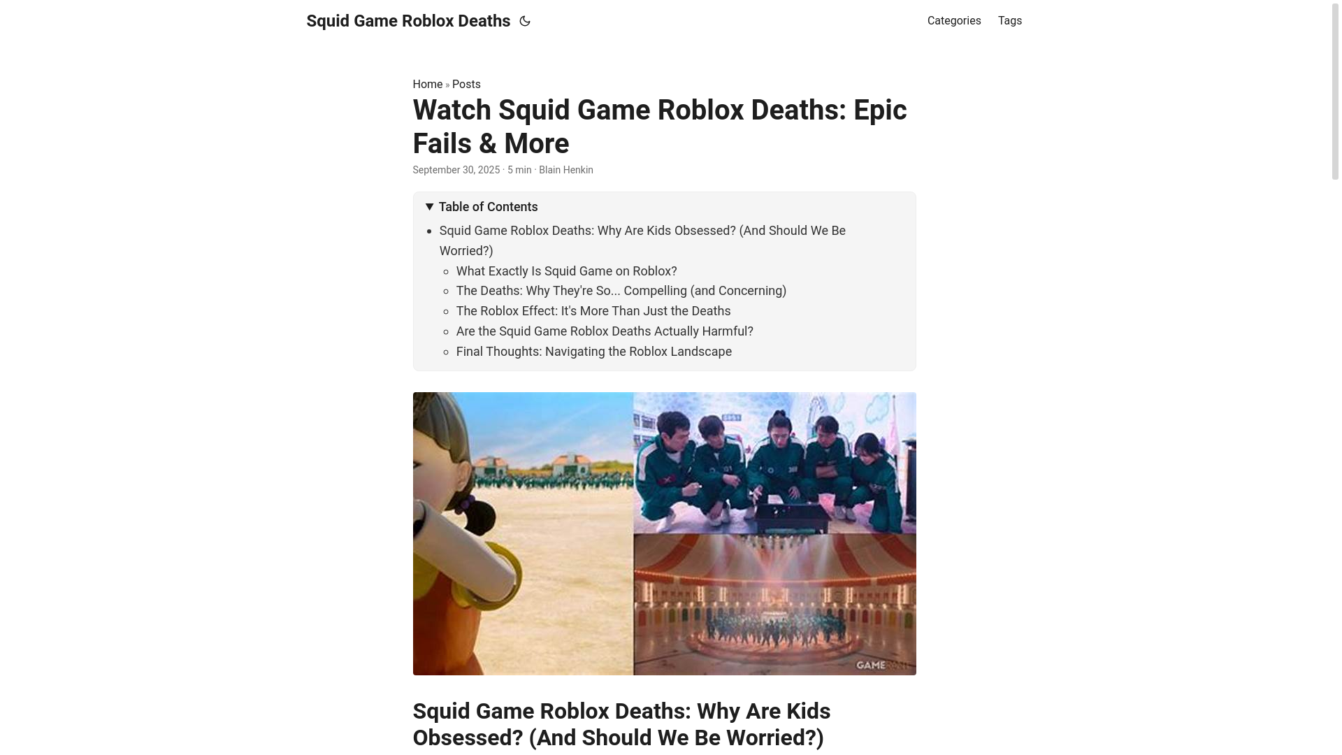 website screenshot of https://squid-game-roblox-deaths.pages.dev/