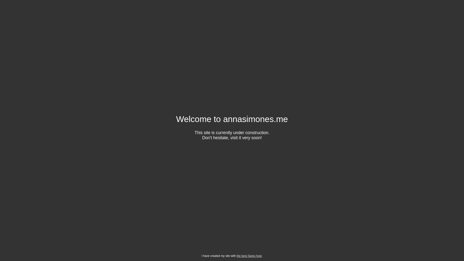 website screenshot of https://annasimones.me/
