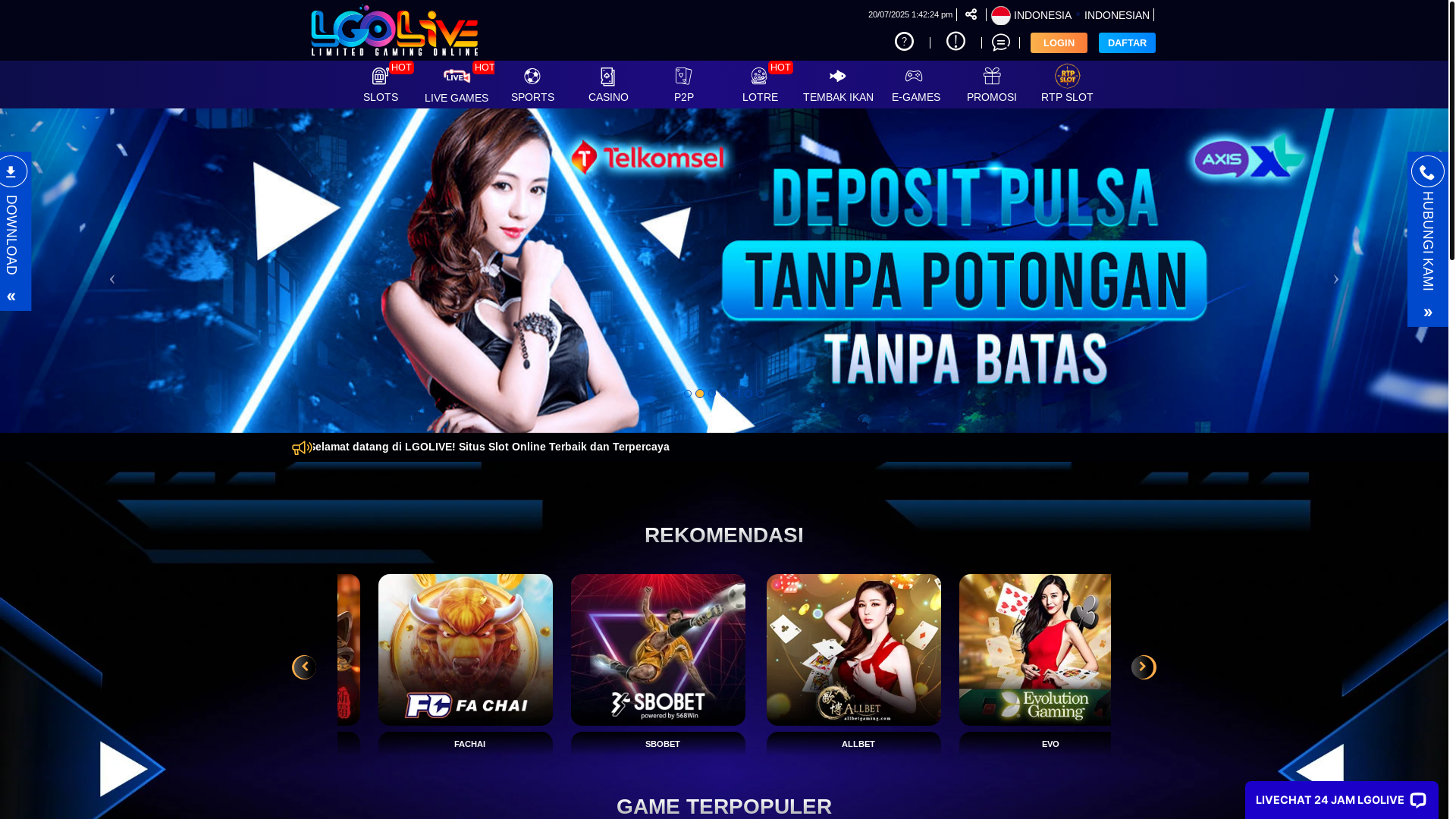 website screenshot of https://lgoliveoke.xyz/