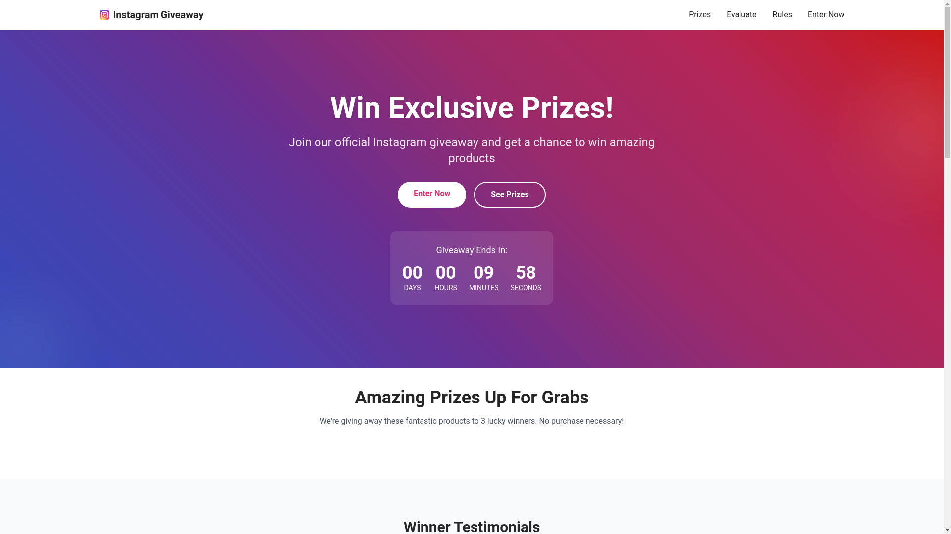 website screenshot of https://instagrammall.top/