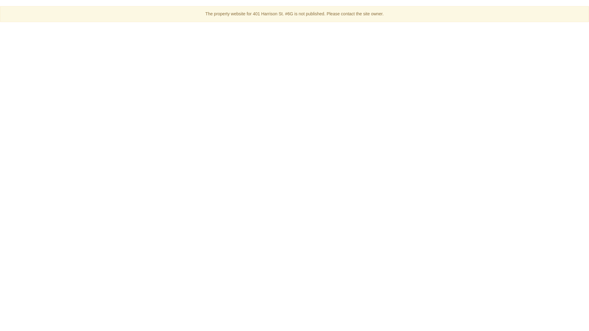 website screenshot of https://401harrison6g.com/