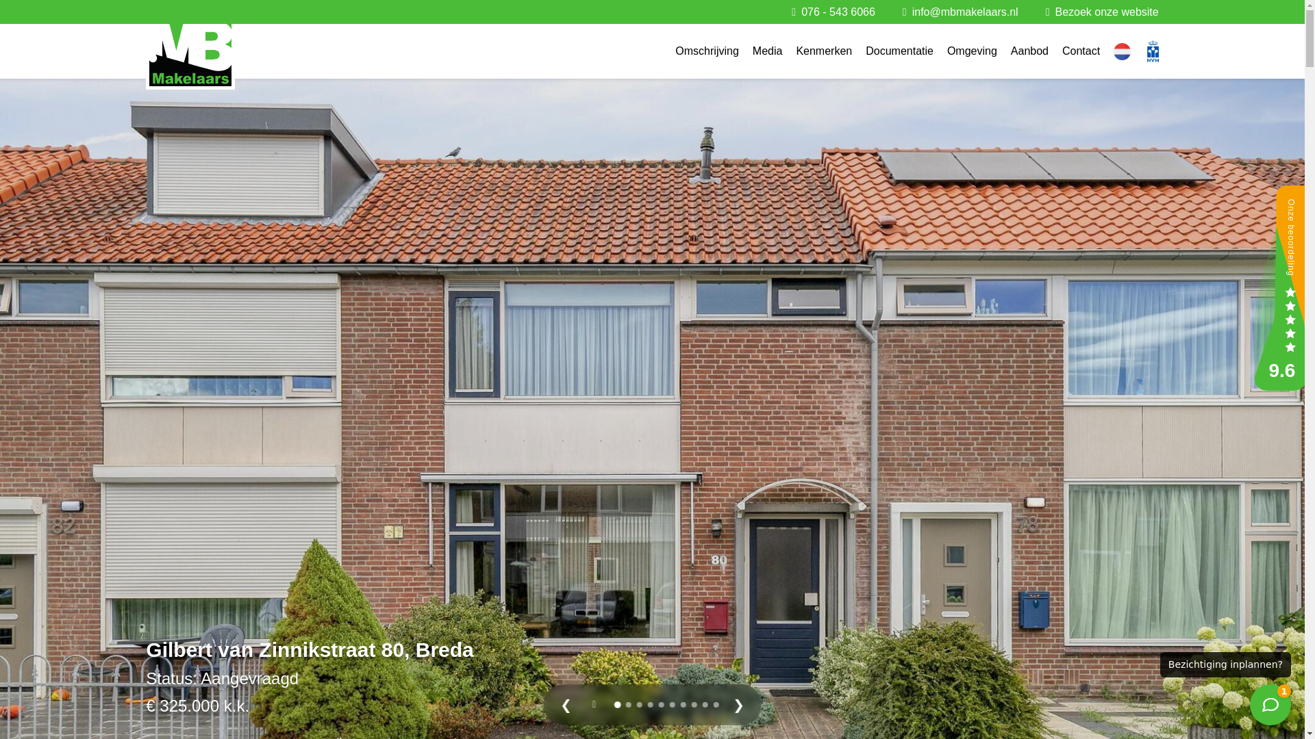 website screenshot of https://gilbertvanzinnikstraat80.nl/