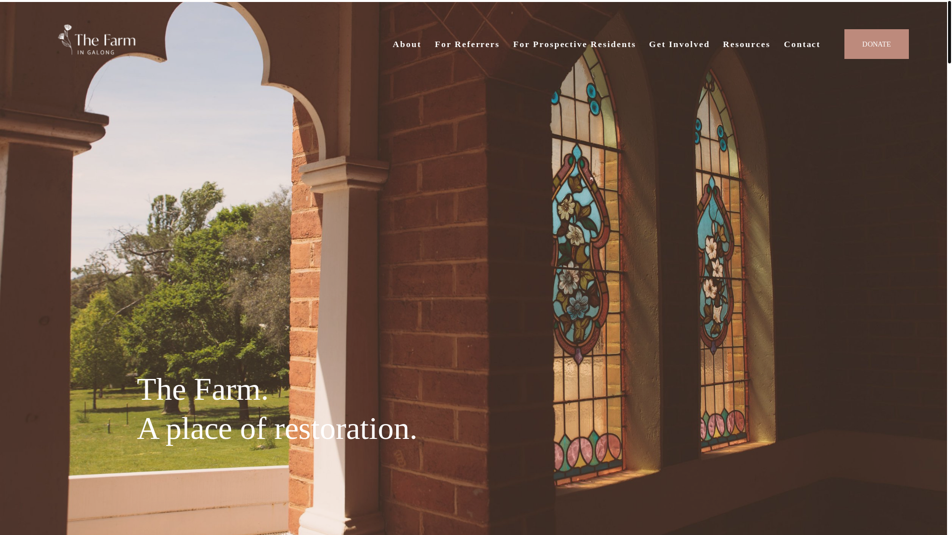 website screenshot of https://thefarmingalong.com.au/