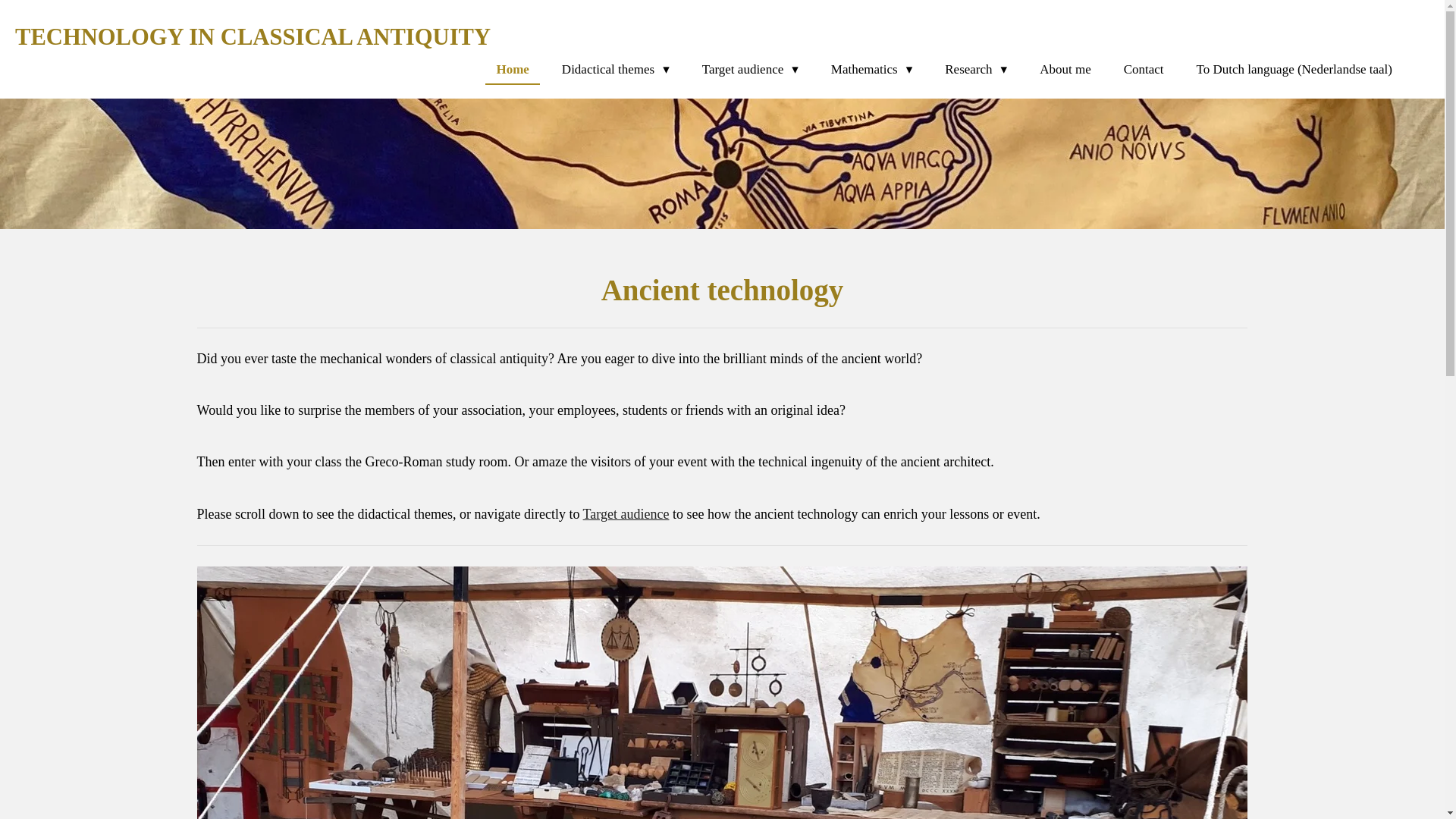 website screenshot of https://ancienttechnology.be/
