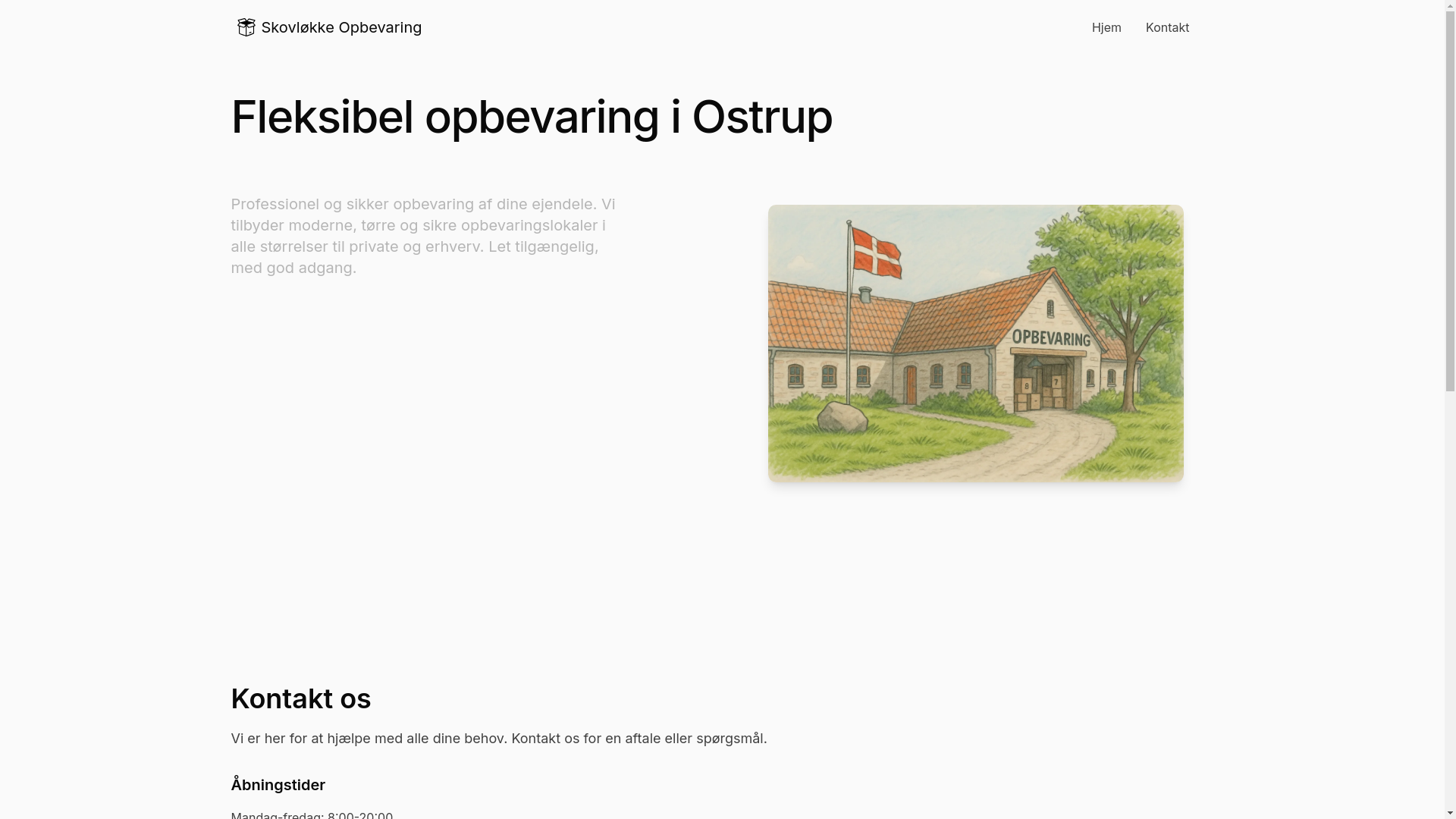 website screenshot of https://skovloekkeopbevaring-dk.pages.dev/