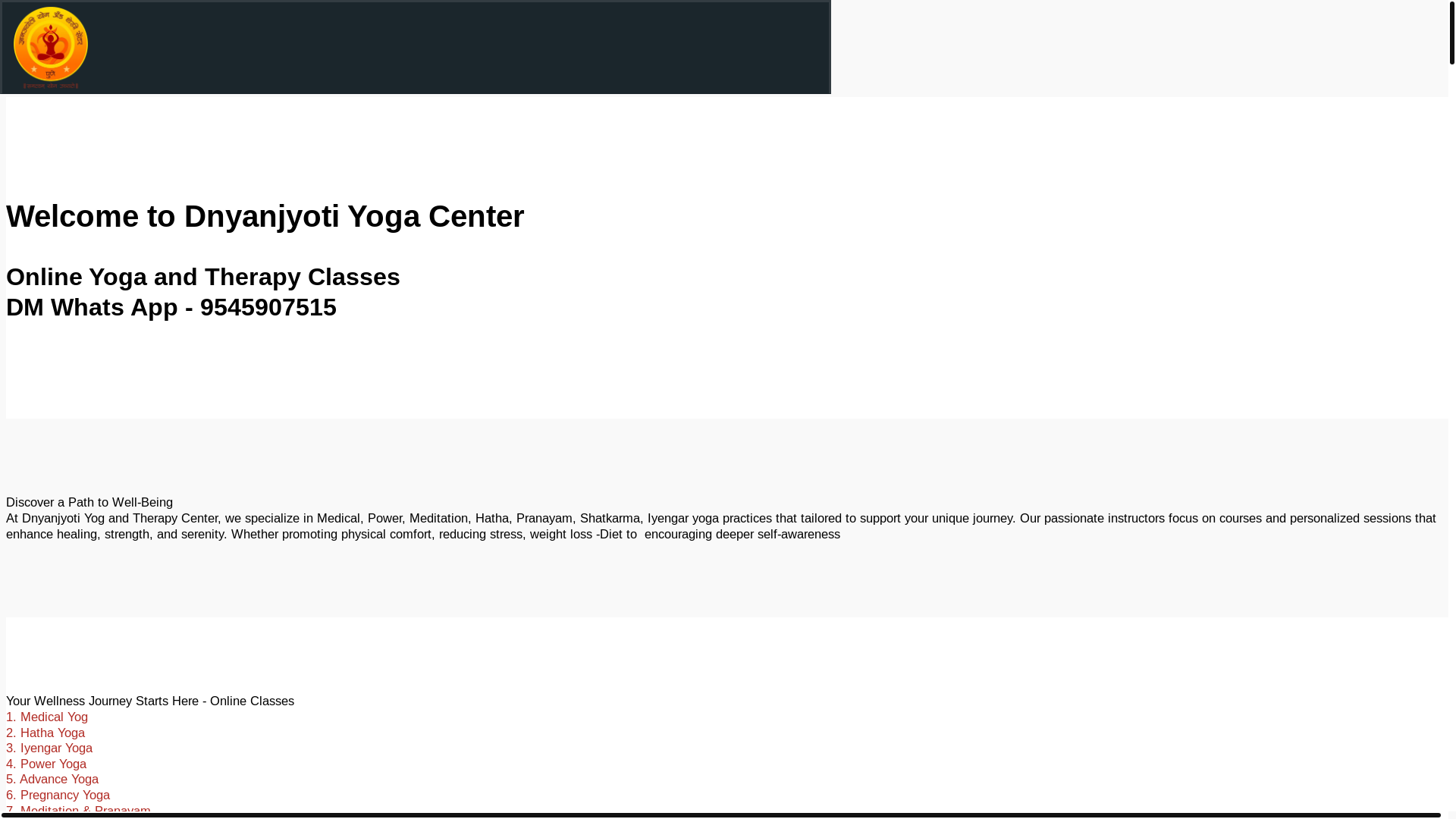 website screenshot of https://dnyanjyotiyog.com/