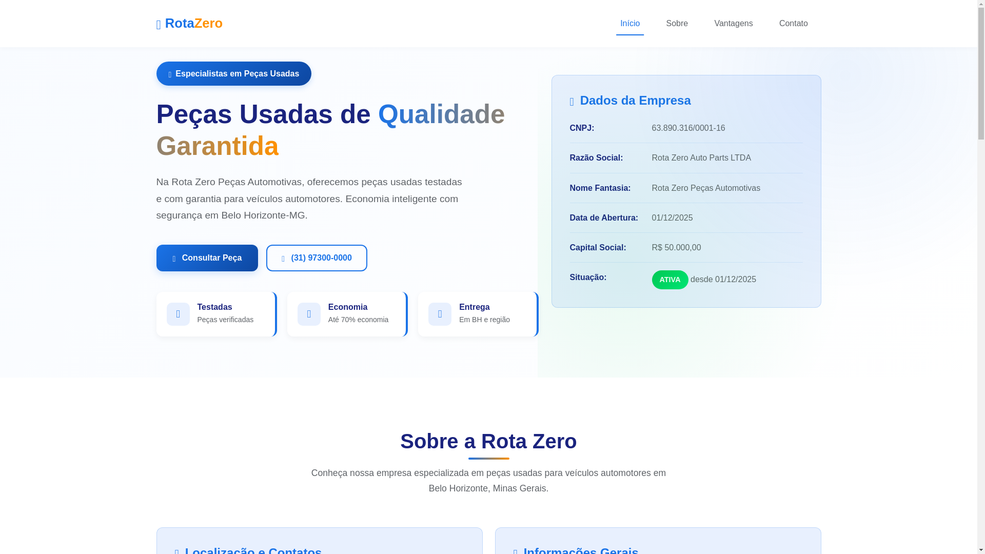 website screenshot of https://rotaprovado.site/