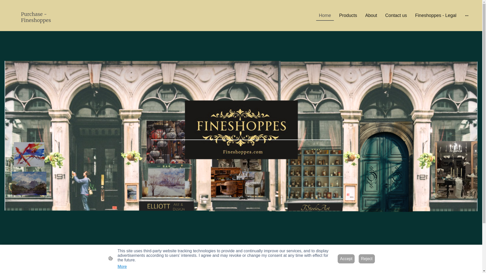 website screenshot of https://fineshoppescart.com/
