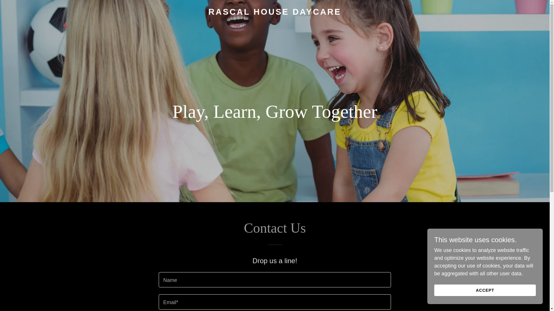 website screenshot of https://rascalhousedaycare.com/