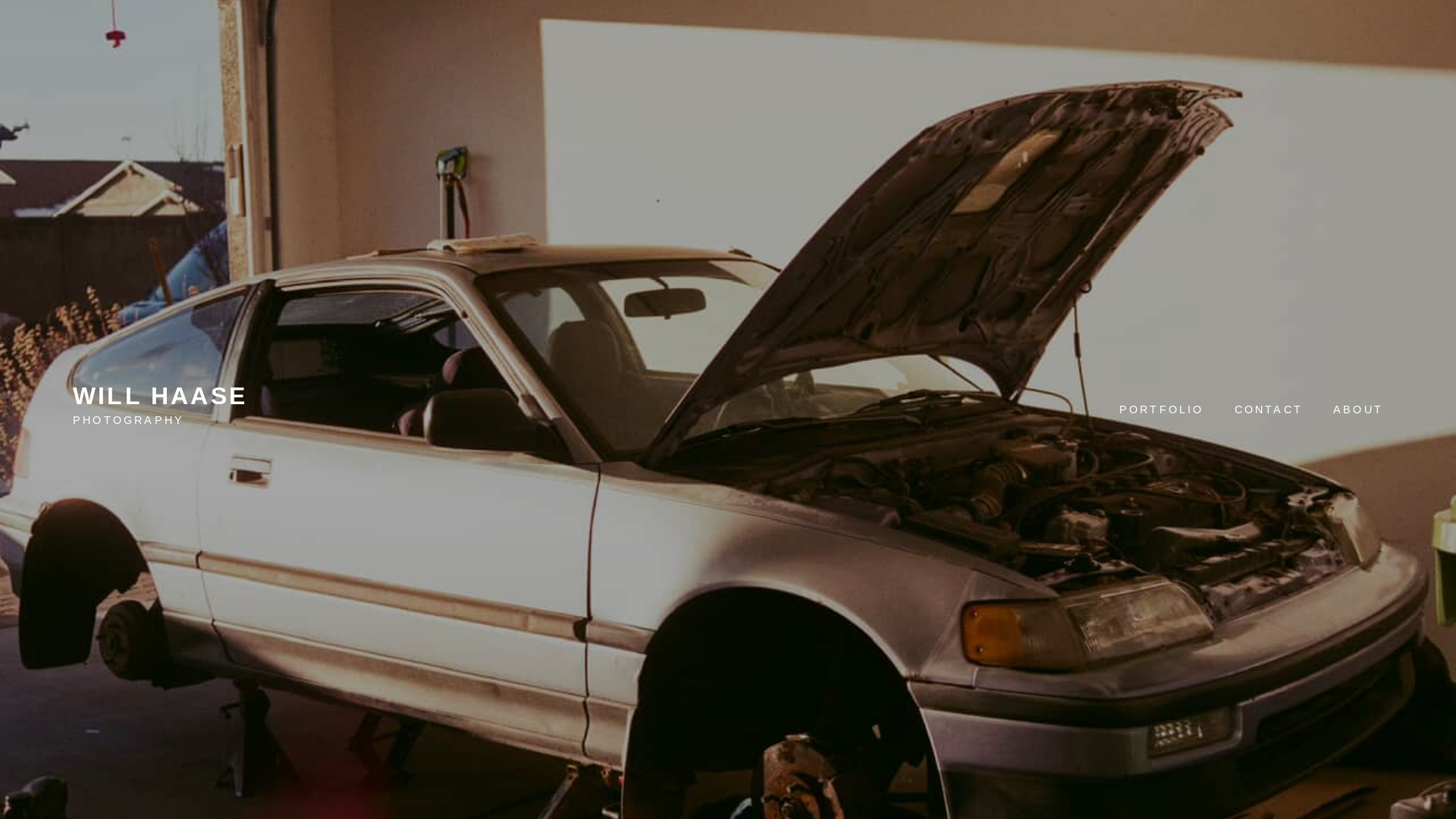 website screenshot of https://haasephotography.com/